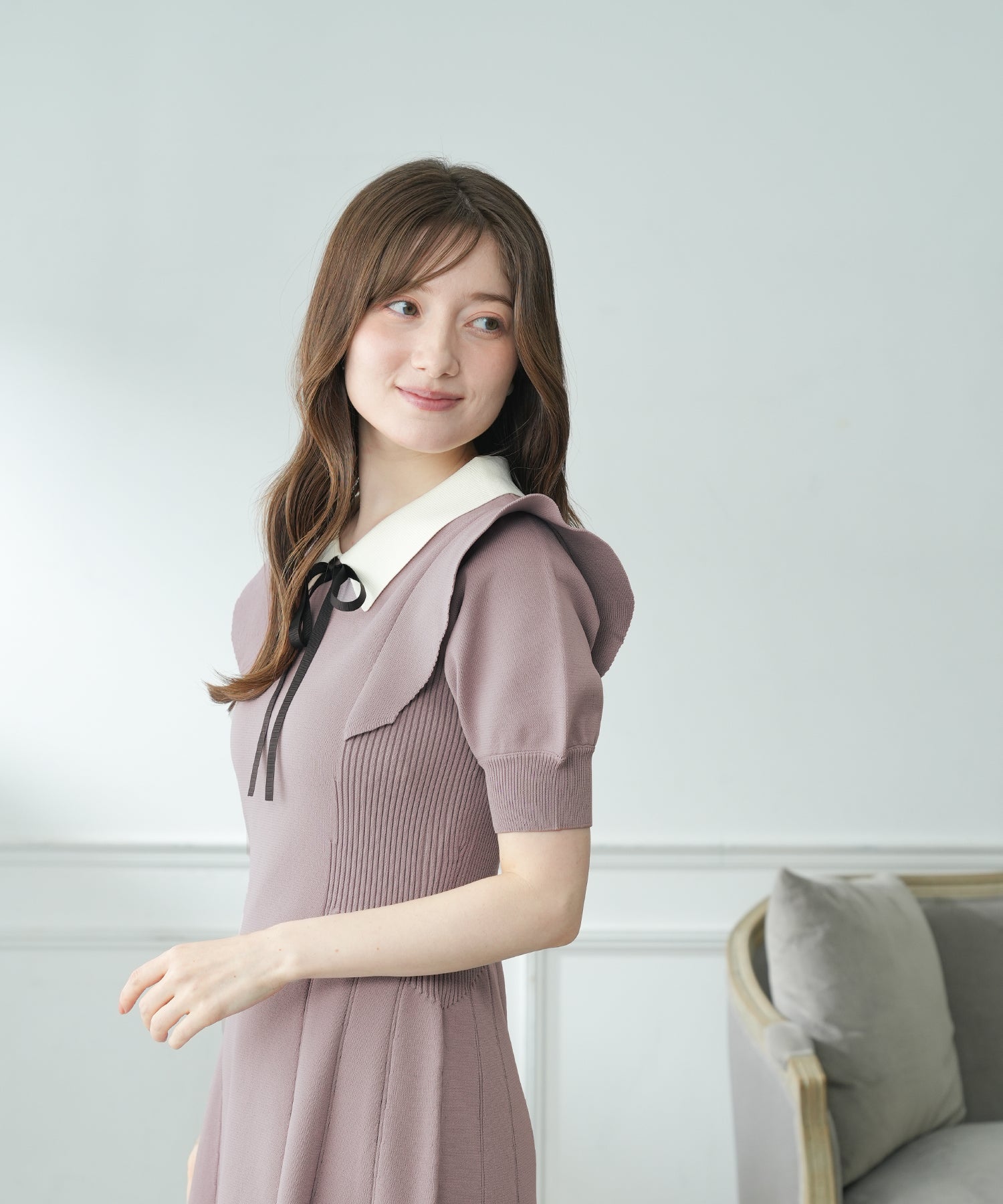 ピンク　model：163　着用サイズ：M