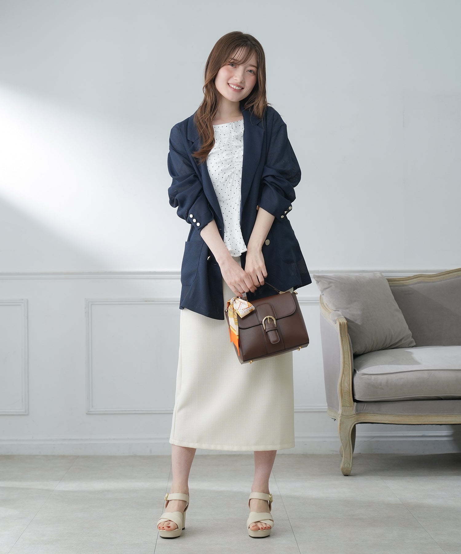 メッシュダブルブレストジャケット