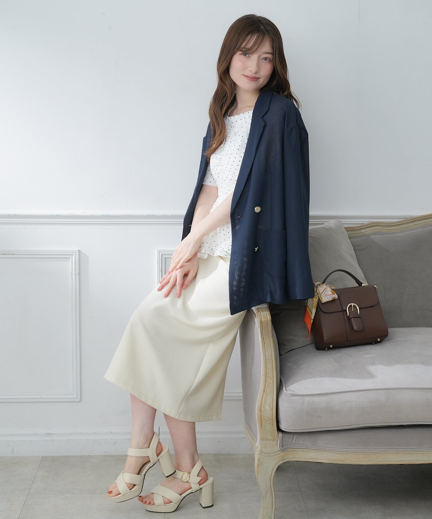 ネイビー　model：163　着用サイズ：M
