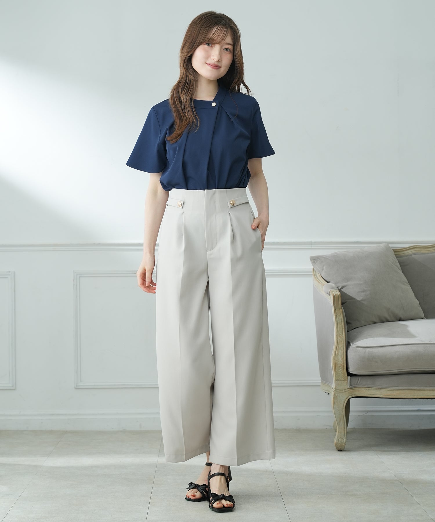 ネイビー　model:163cm   着用サイズ：M