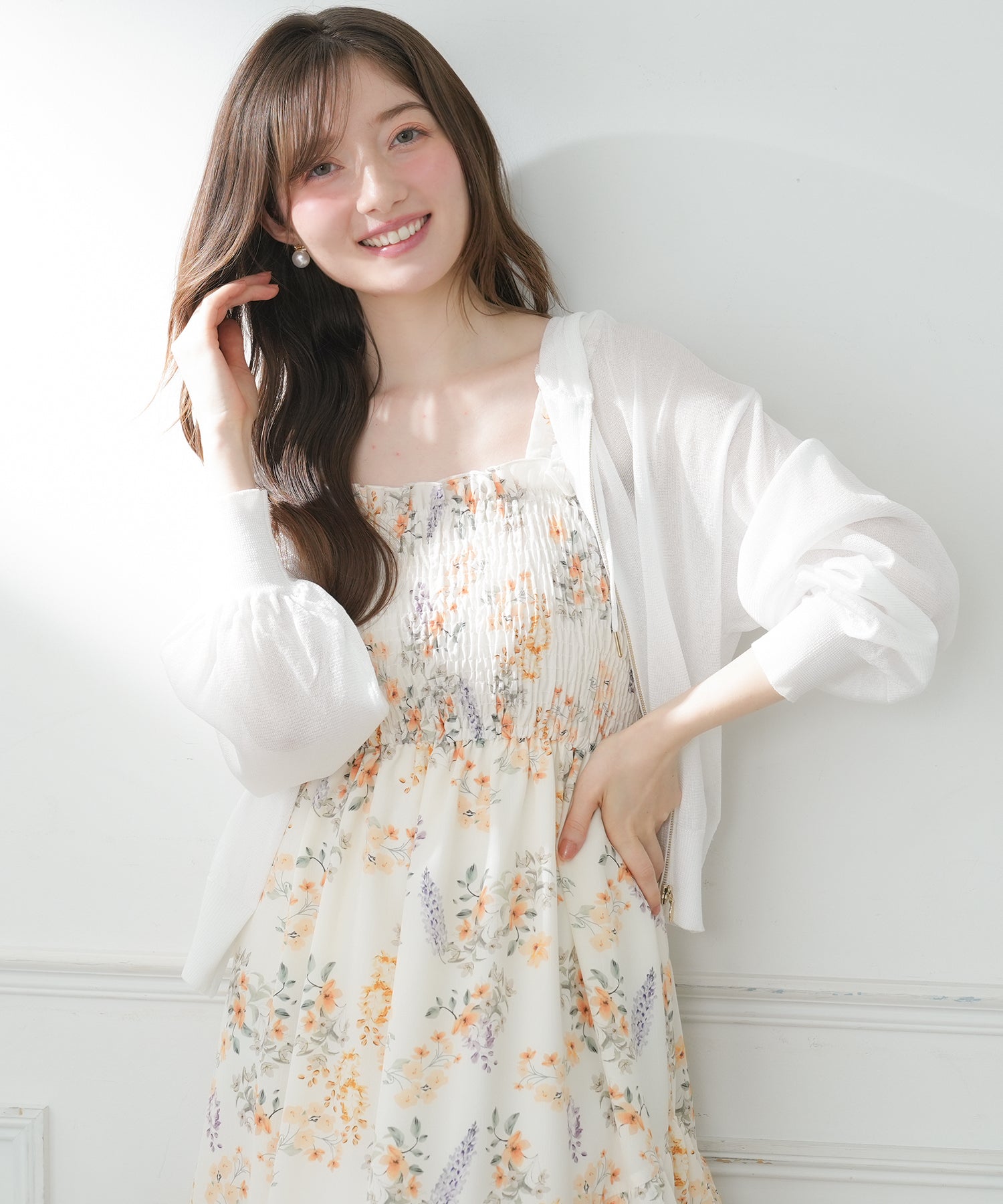 イエロー　model：163　着用サイズ：M