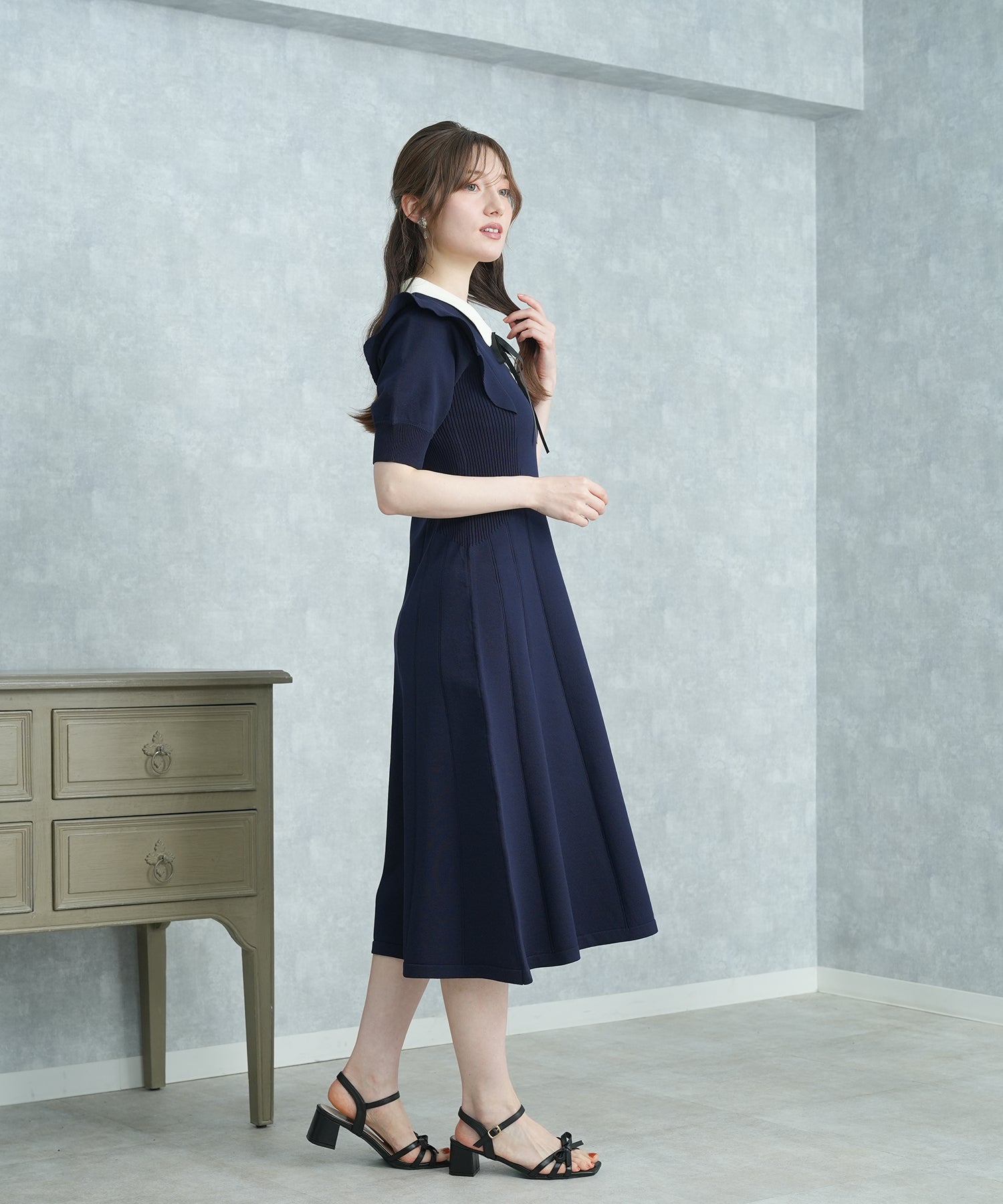 ネイビー　model：163　着用サイズ：M