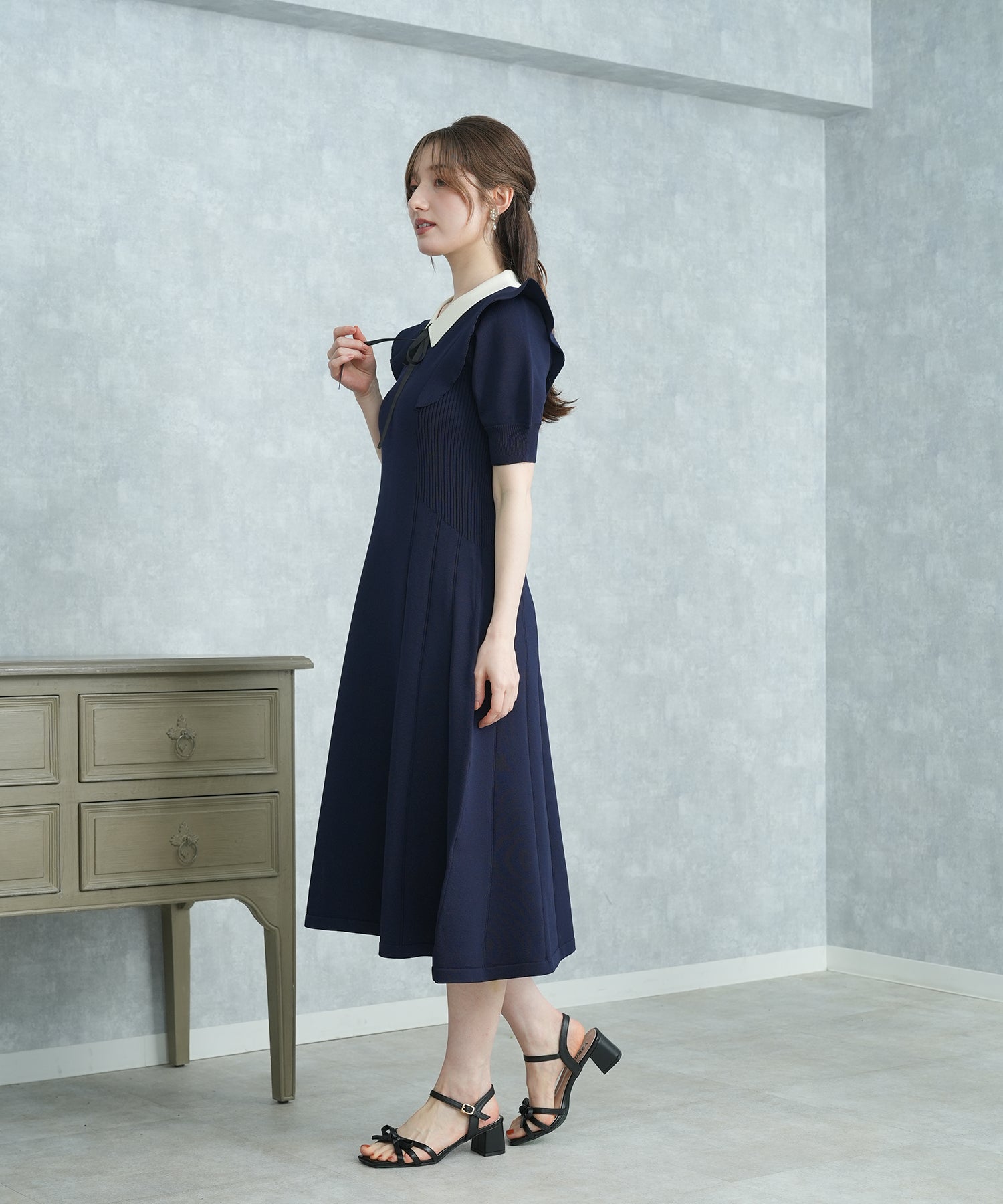 ネイビー　model：163　着用サイズ：M