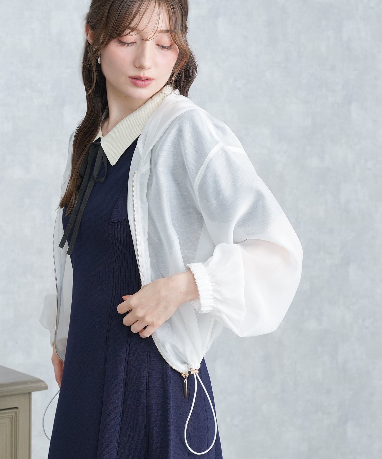 ホワイト　model：163　着用サイズ：M