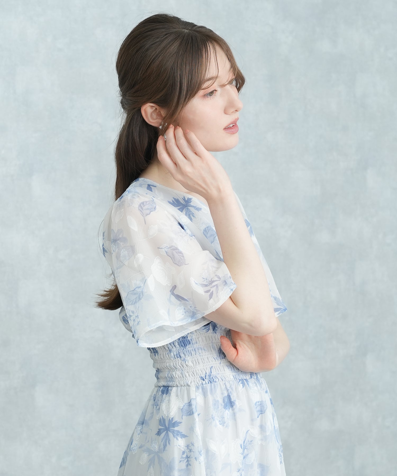 ブルー　model:163cm  着用サイズ：M