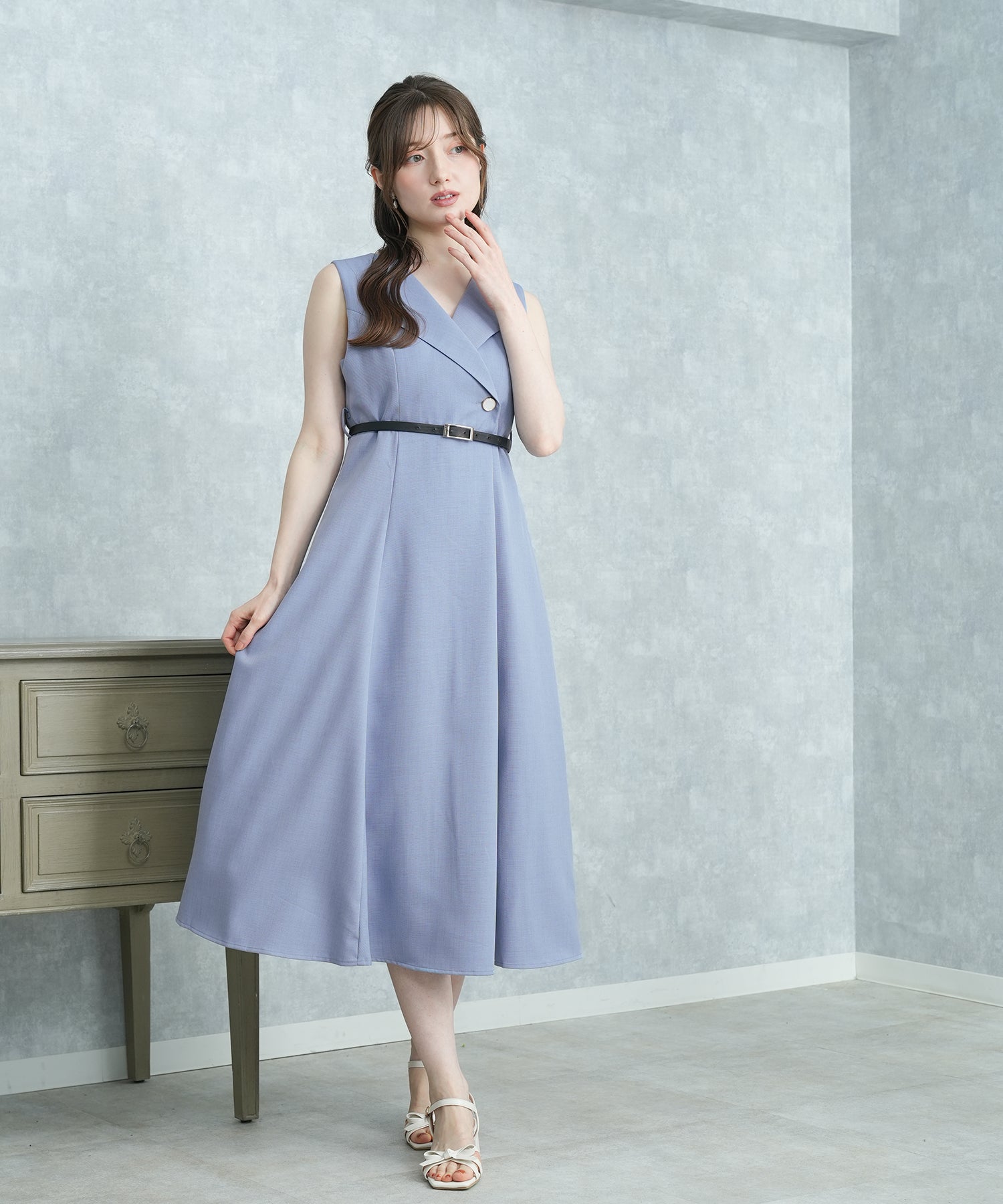 ブルー　model:163　着用サイズ：M