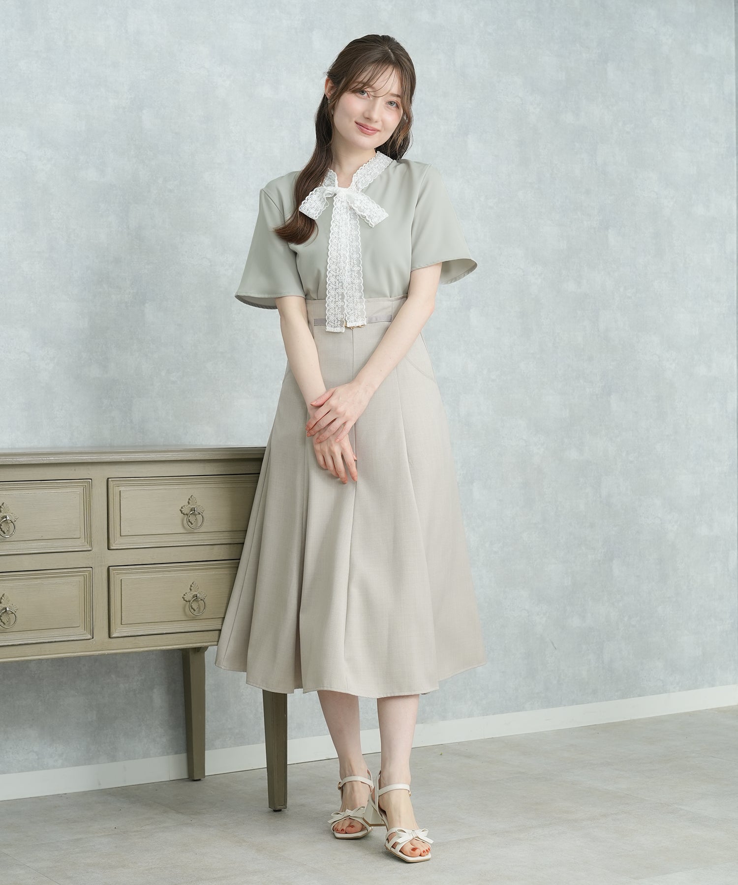 ミント　model：163　着用サイズ：M