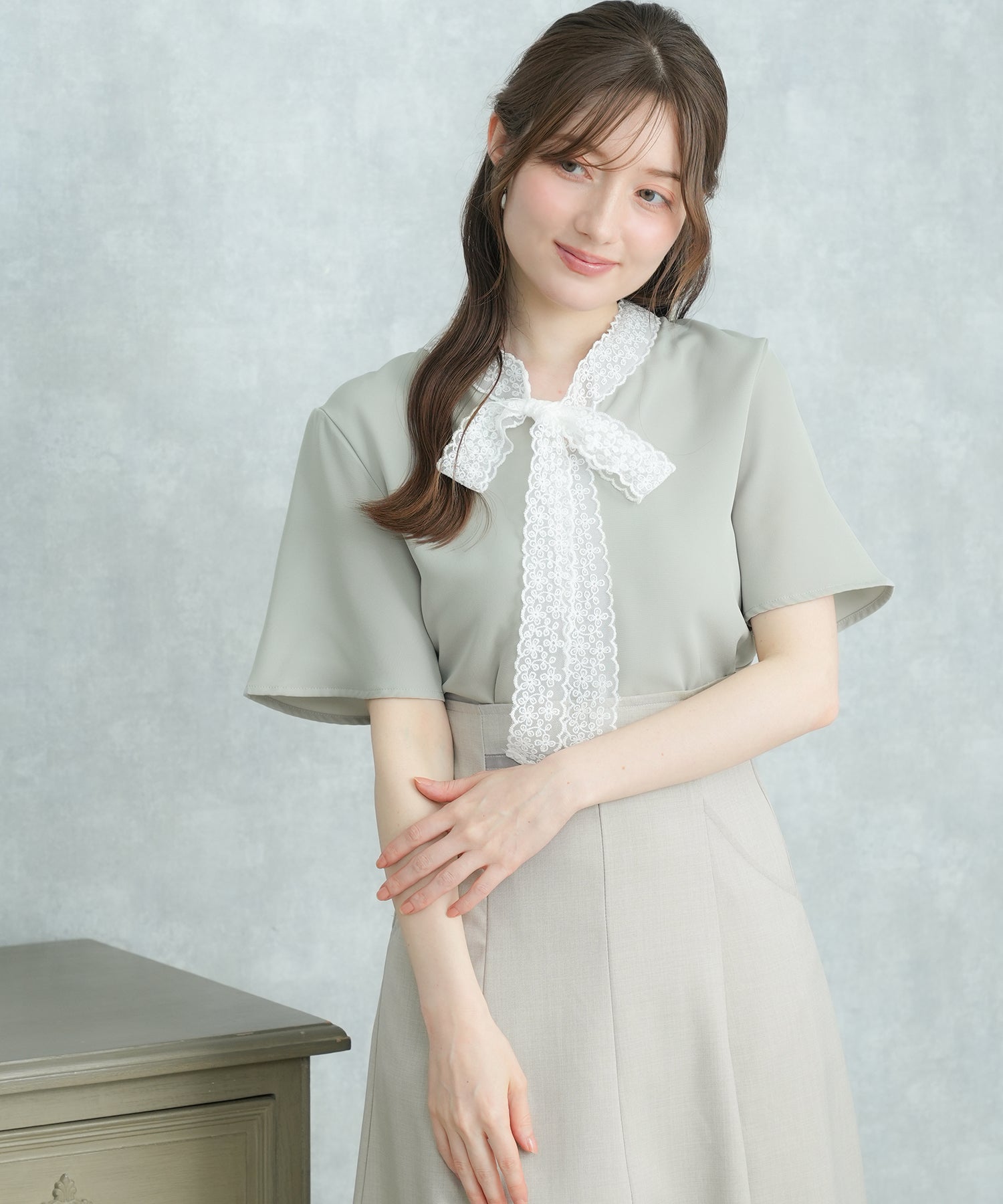 ミント　model：163　着用サイズ：M