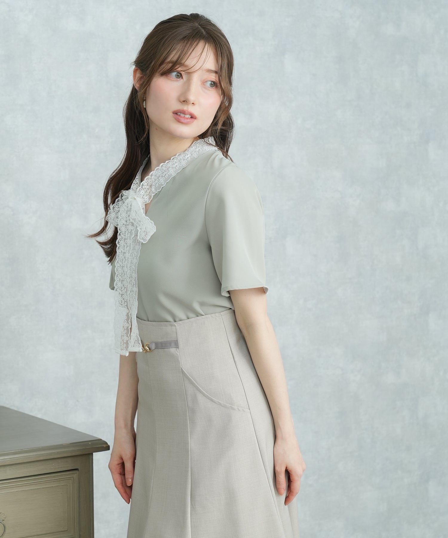 ミント　model：163　着用サイズ：M