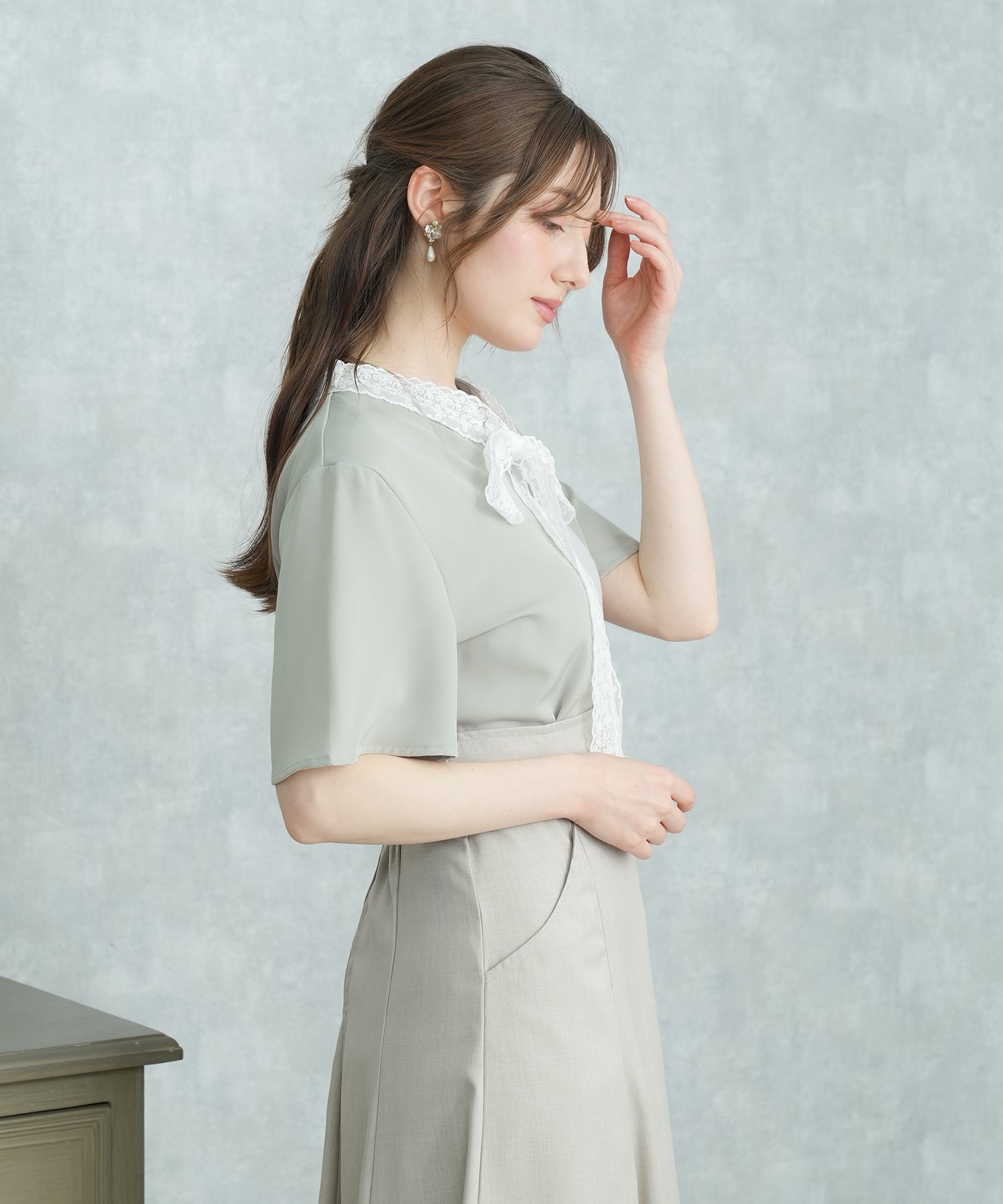 ミント　model：163　着用サイズ：M