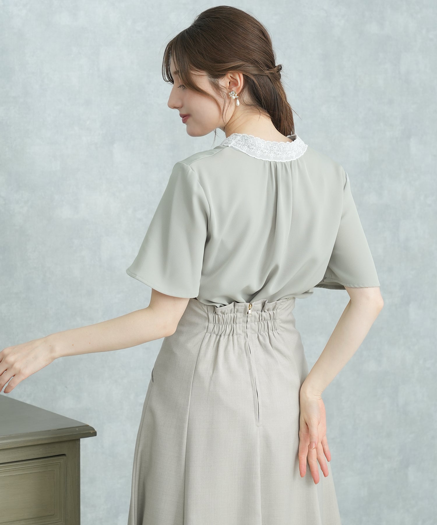 ミント　model：163　着用サイズ：M