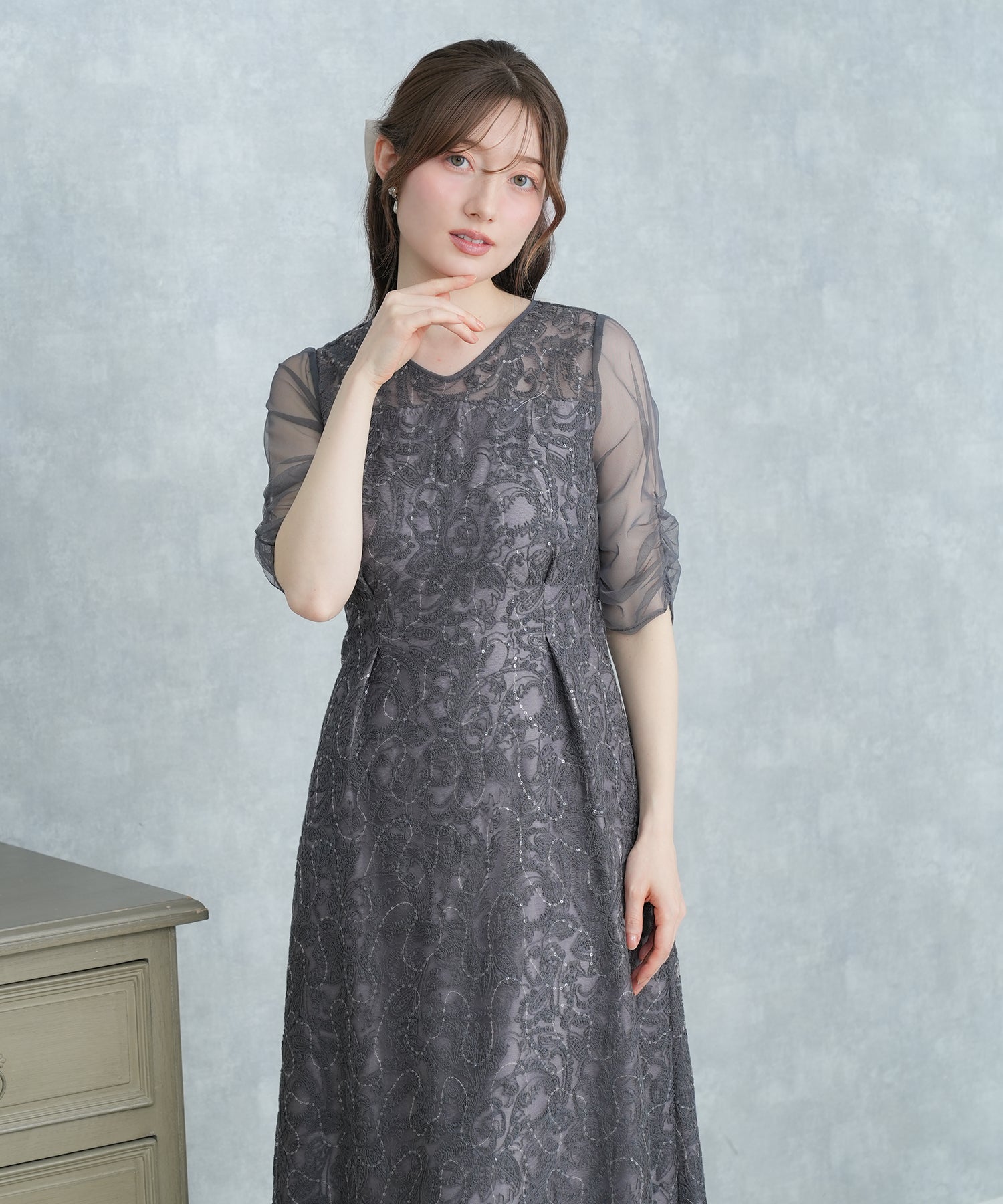 チャコール　model：163　着用サイズ：M
