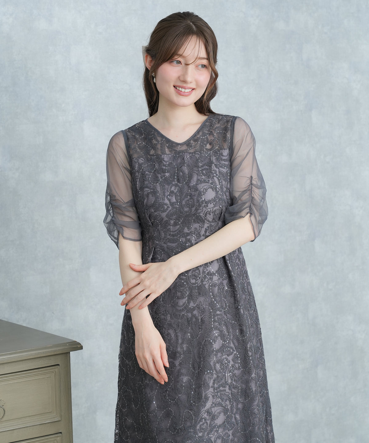 チャコール　model：163　着用サイズ：M