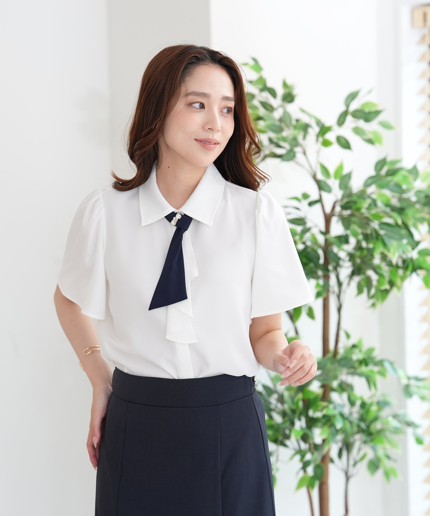 ホワイト　model:165cm  着用サイズ：M