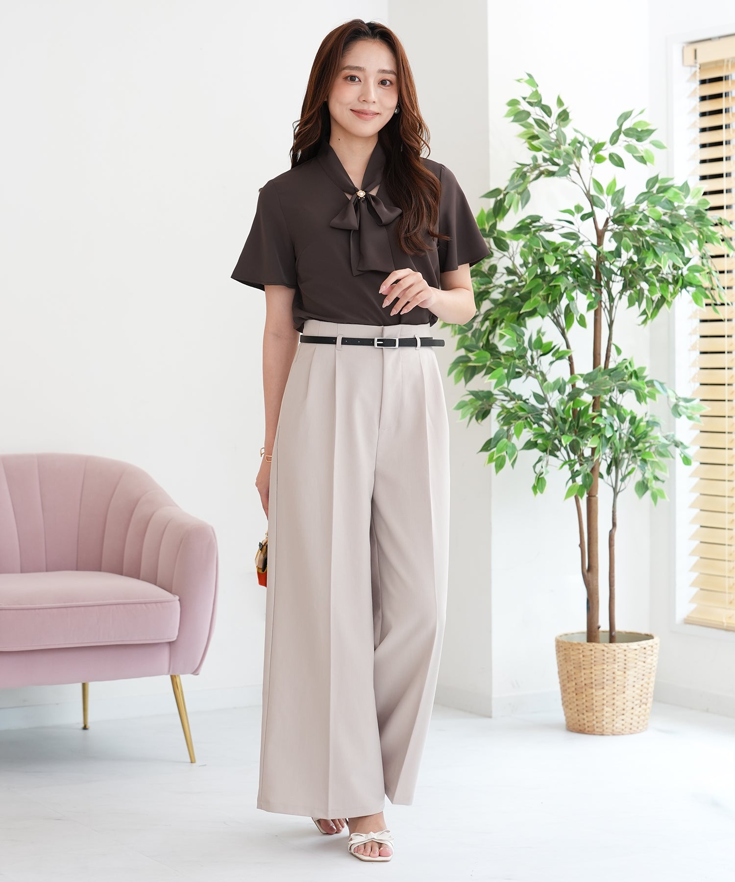 ブラウン　model:165cm  着用サイズ：M