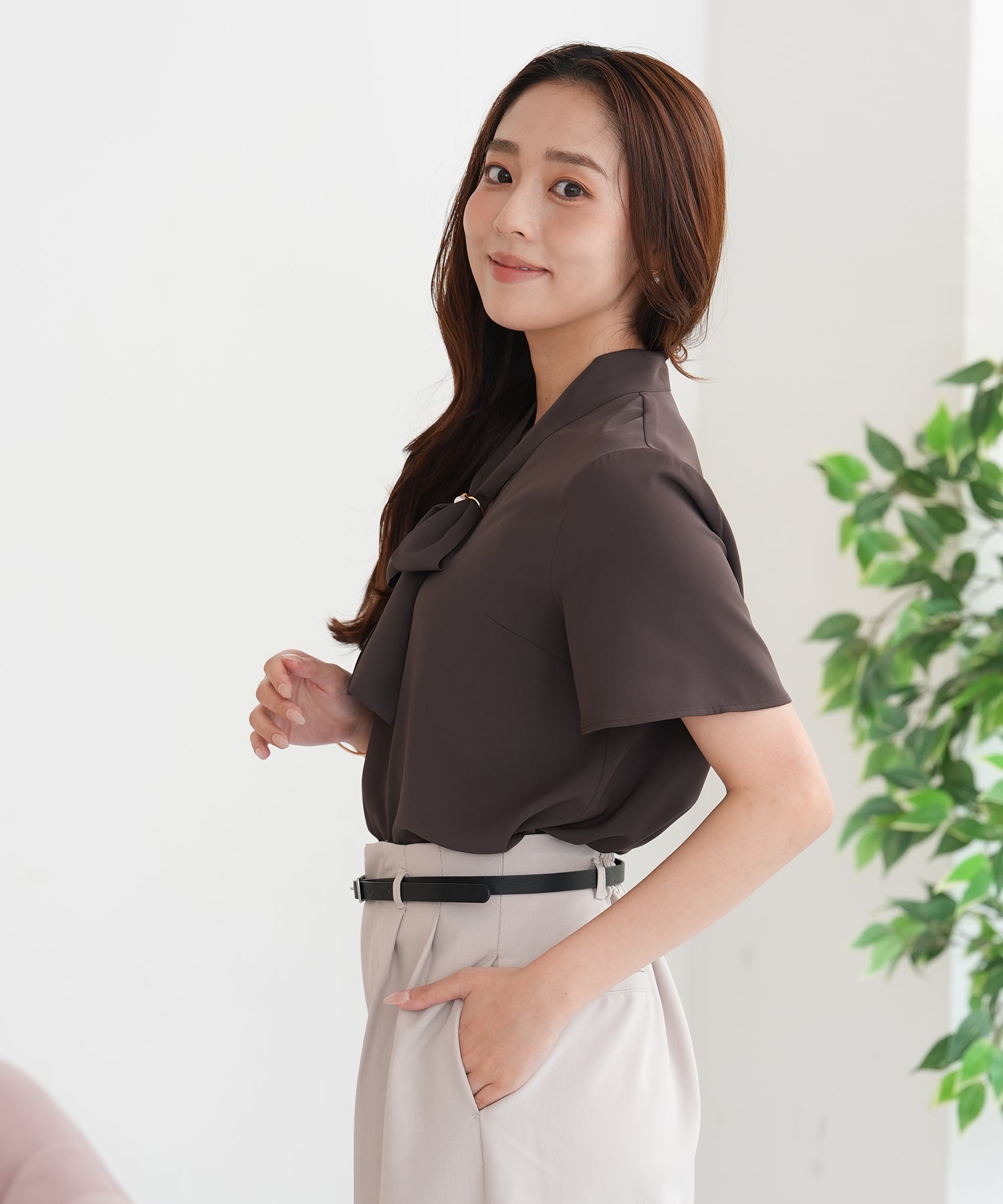 ブラウン　model:165cm  着用サイズ：M