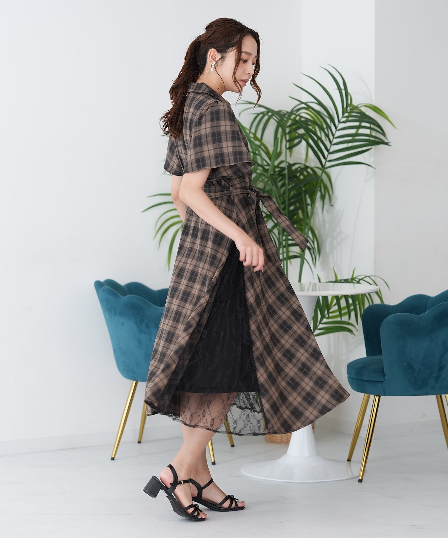 ブラウン　model:165cm  着用サイズ：M