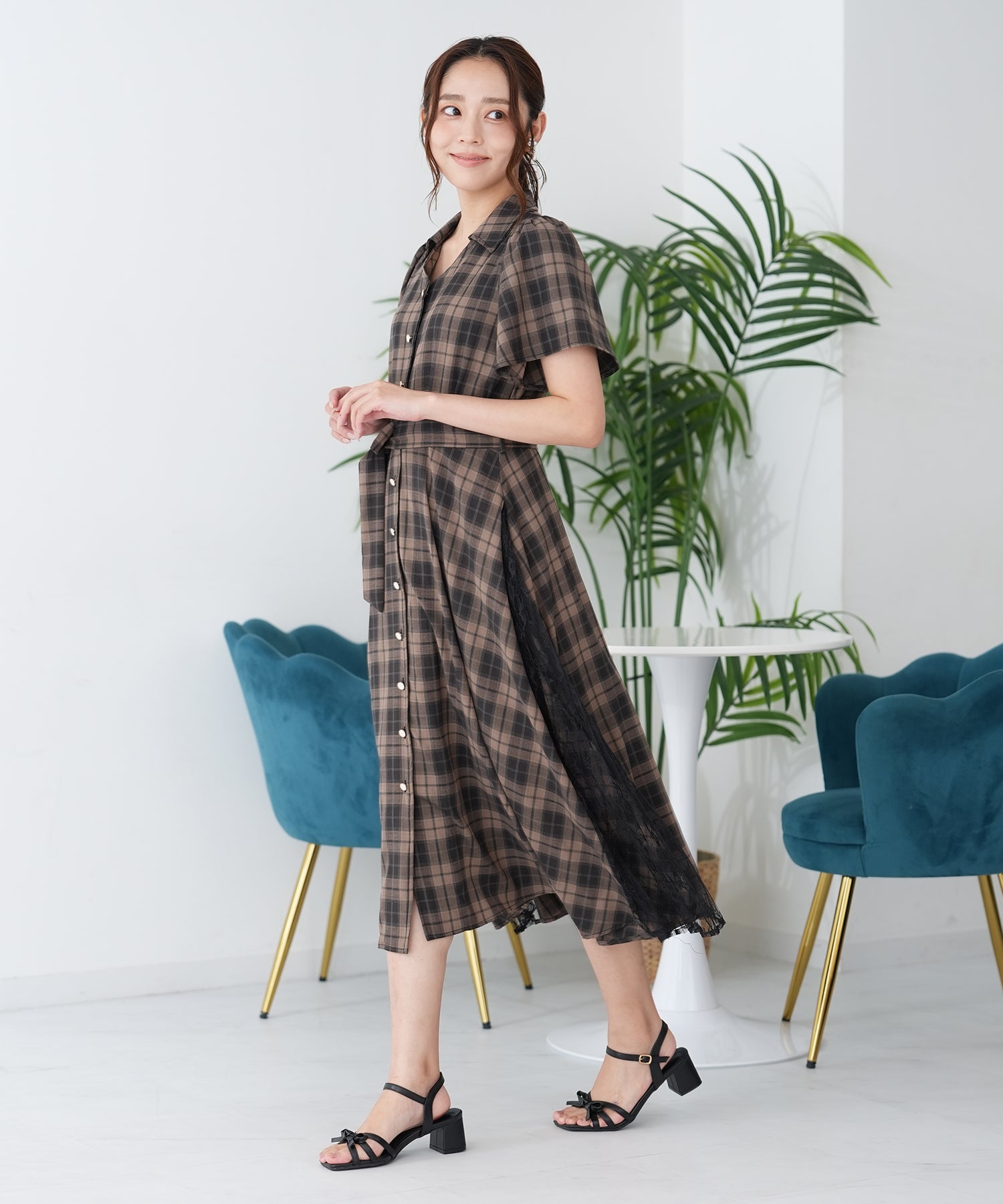 ブラウン　model:165cm  着用サイズ：M
