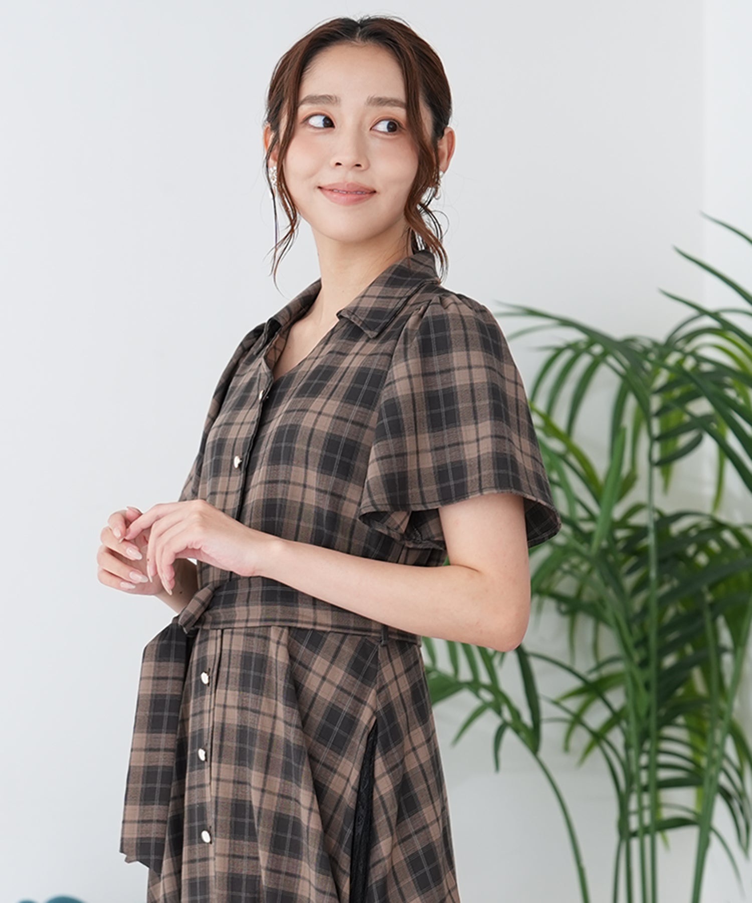 ブラウン　model:165cm  着用サイズ：M