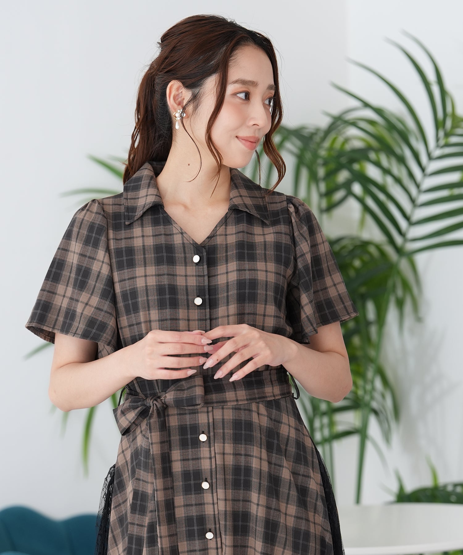 ブラウン　model:165cm  着用サイズ：M