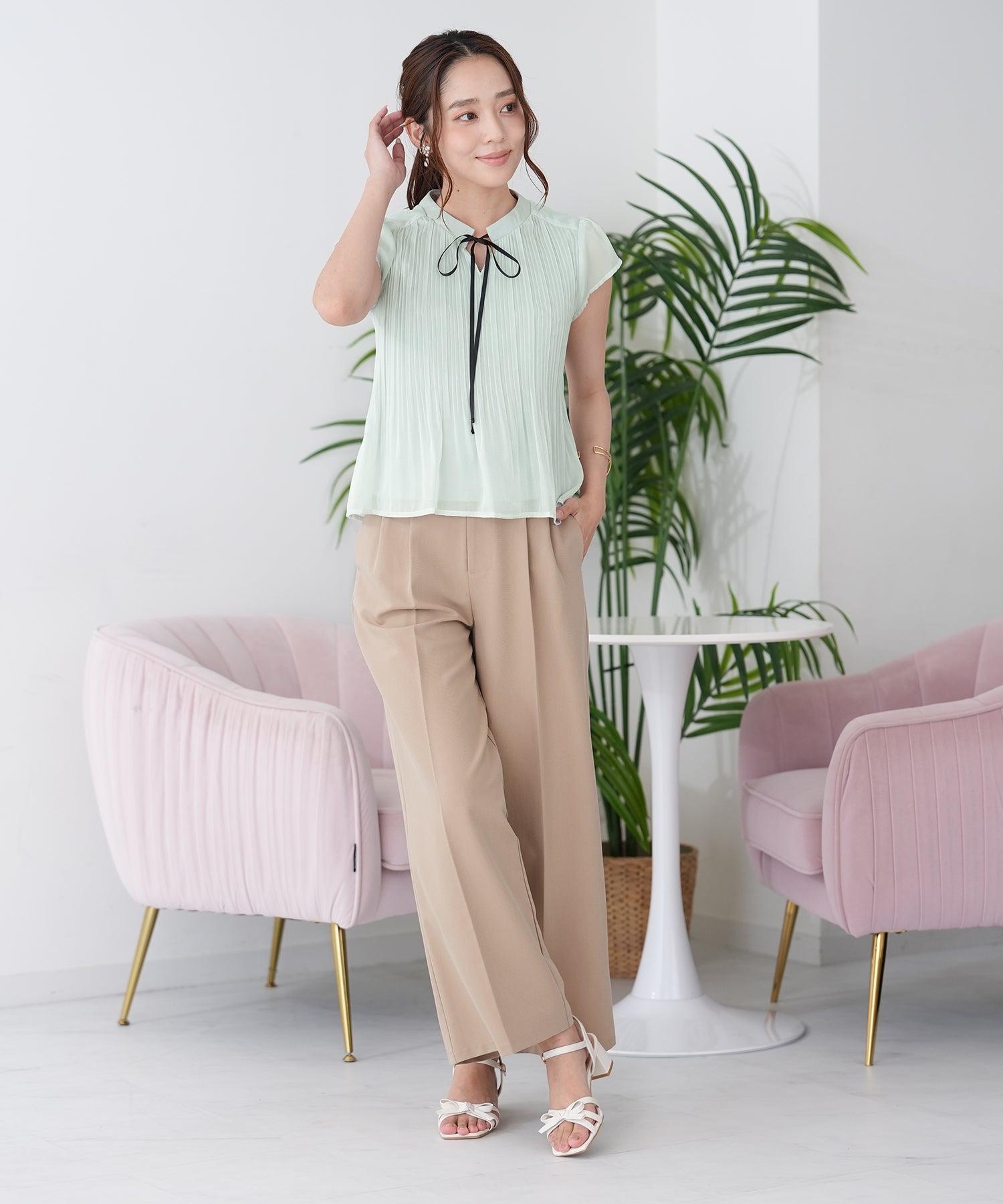 ミント　model:165cm  着用サイズ：M