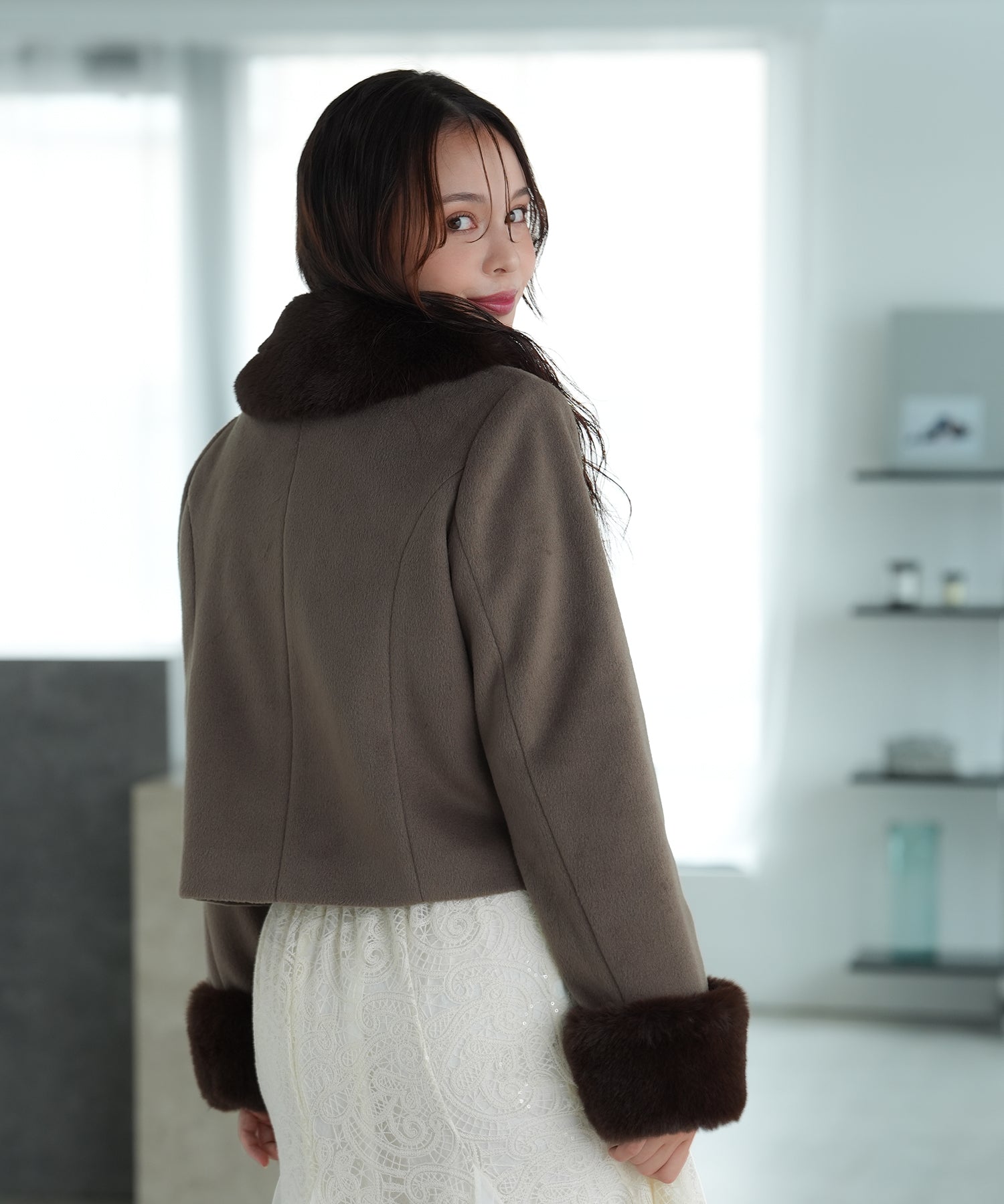 ブラウン　model：171　着用サイズ：M