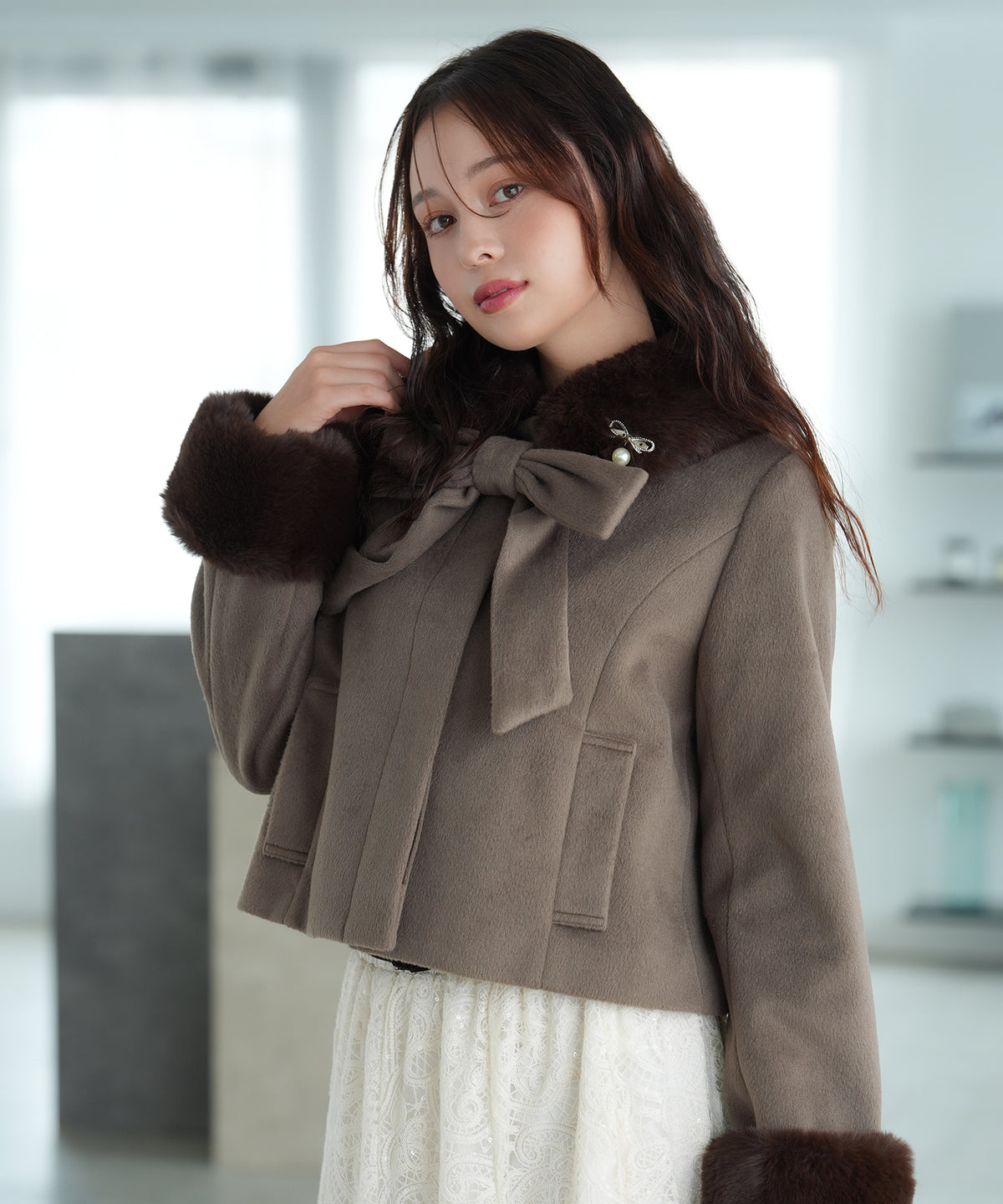 ブラウン　model：171　着用サイズ：M