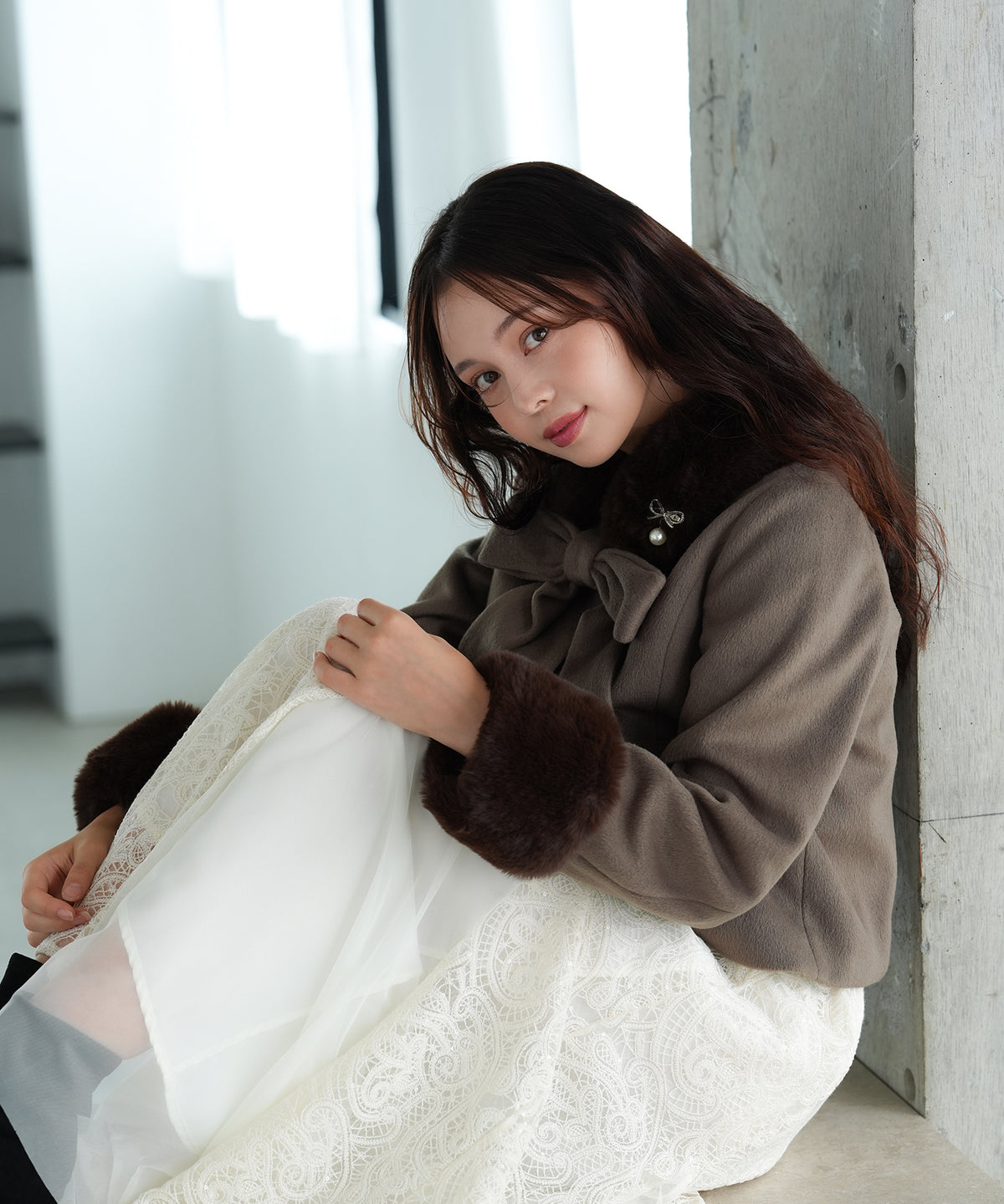 ブラウン　model：171　着用サイズ：M