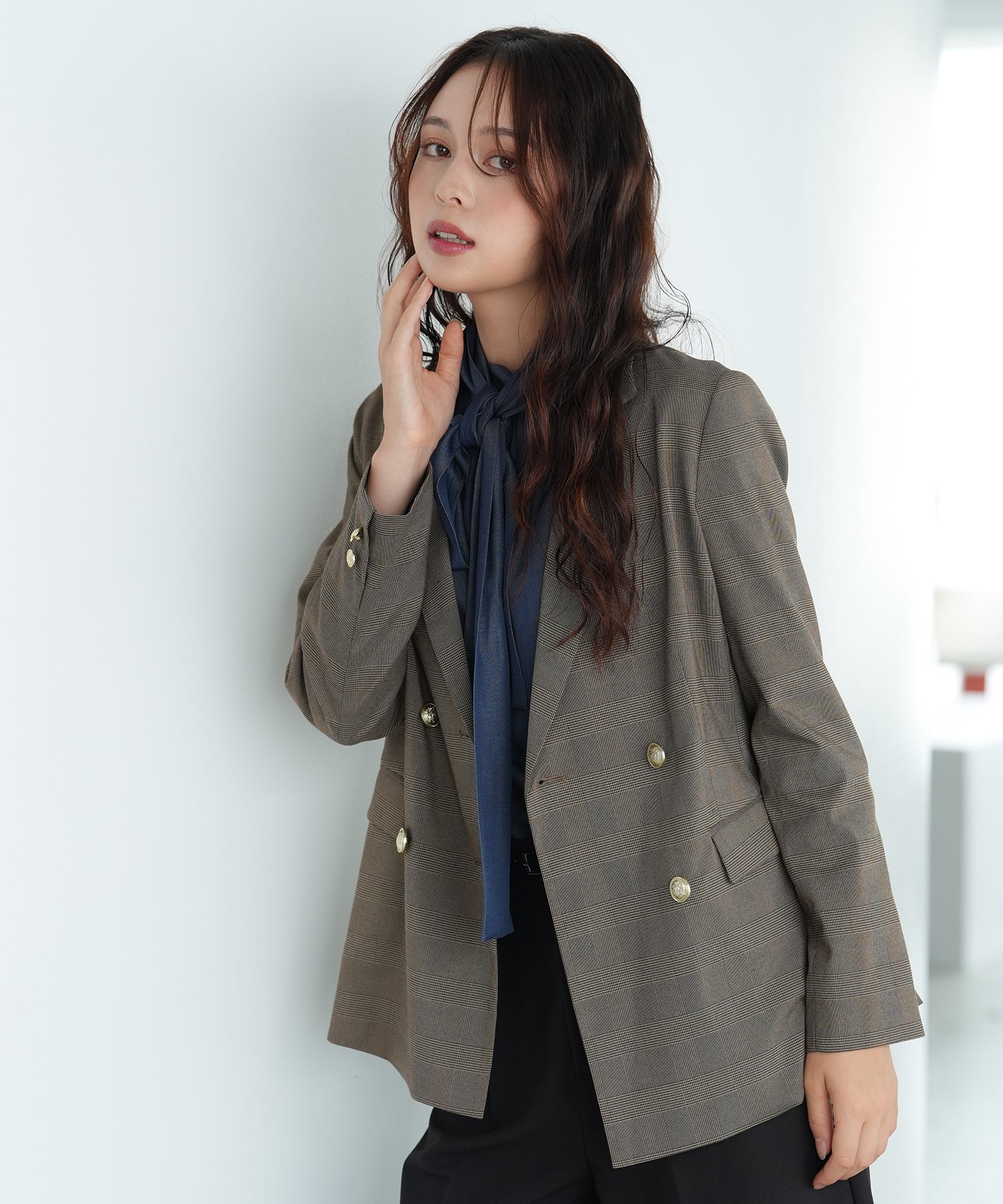 ブラウン　model：171　着用サイズ：M