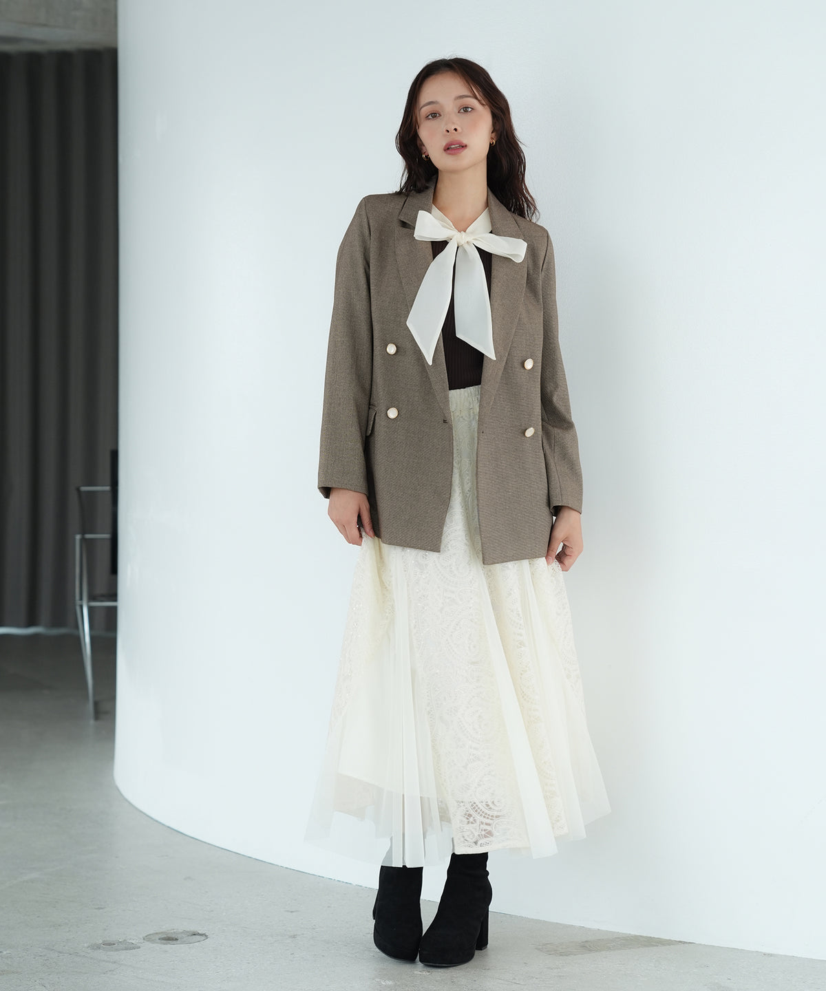 ブラウン　model：171　着用サイズ：M