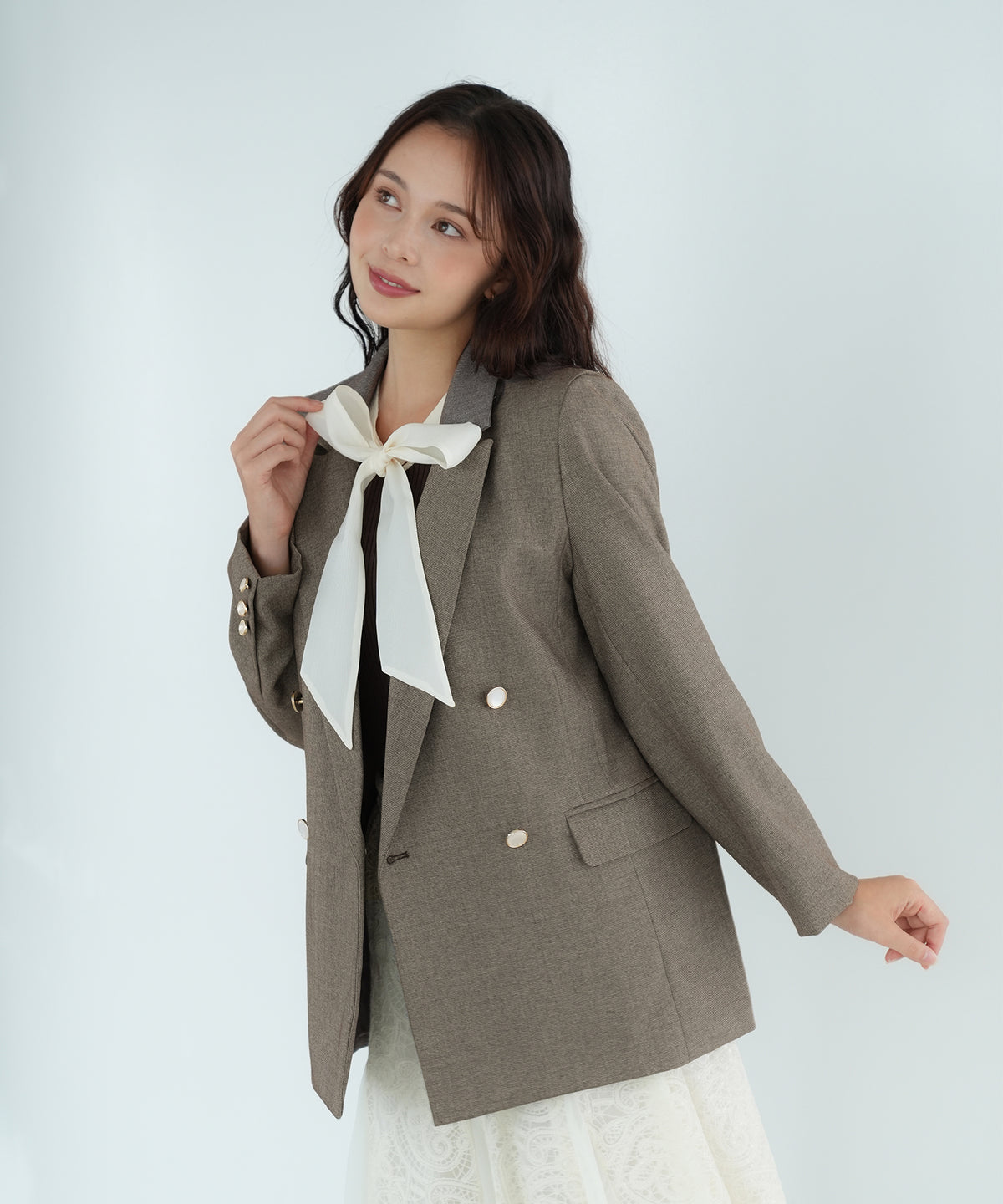 ブラウン　model：171　着用サイズ：M