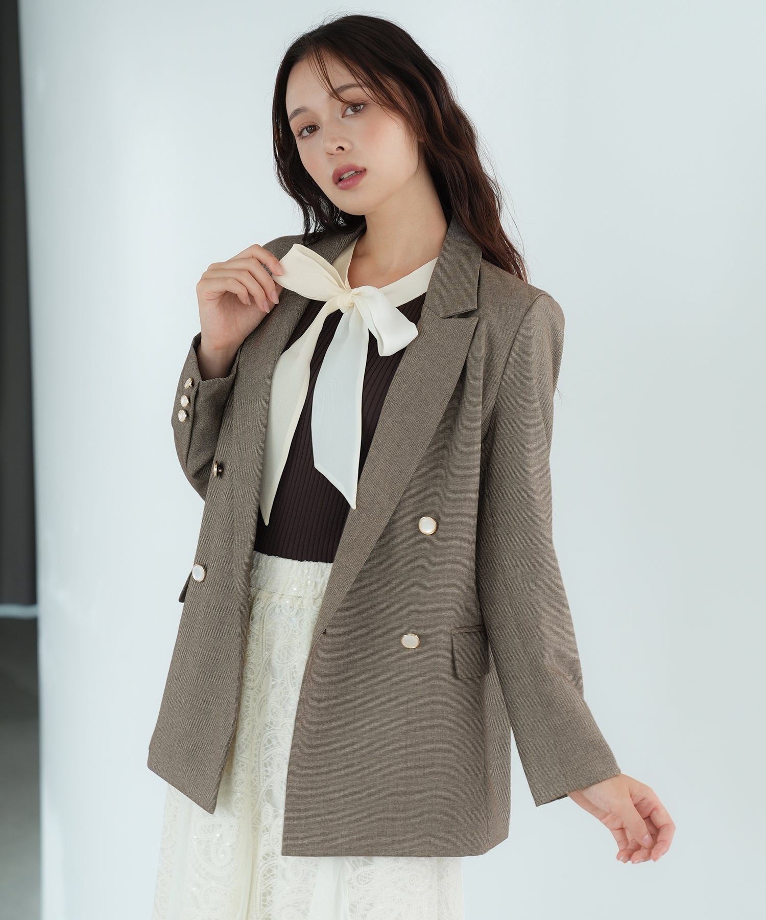 ブラウン　model：171　着用サイズ：M