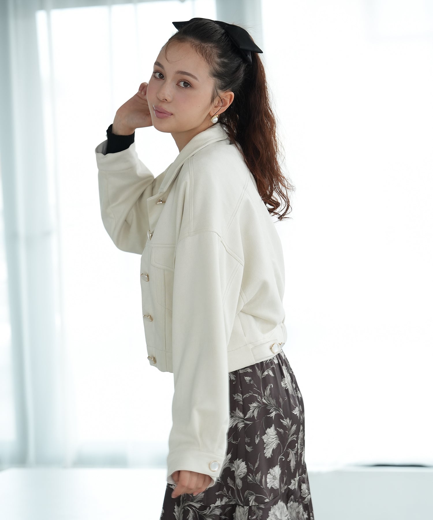 ベージュ　model：171　着用サイズ：M
