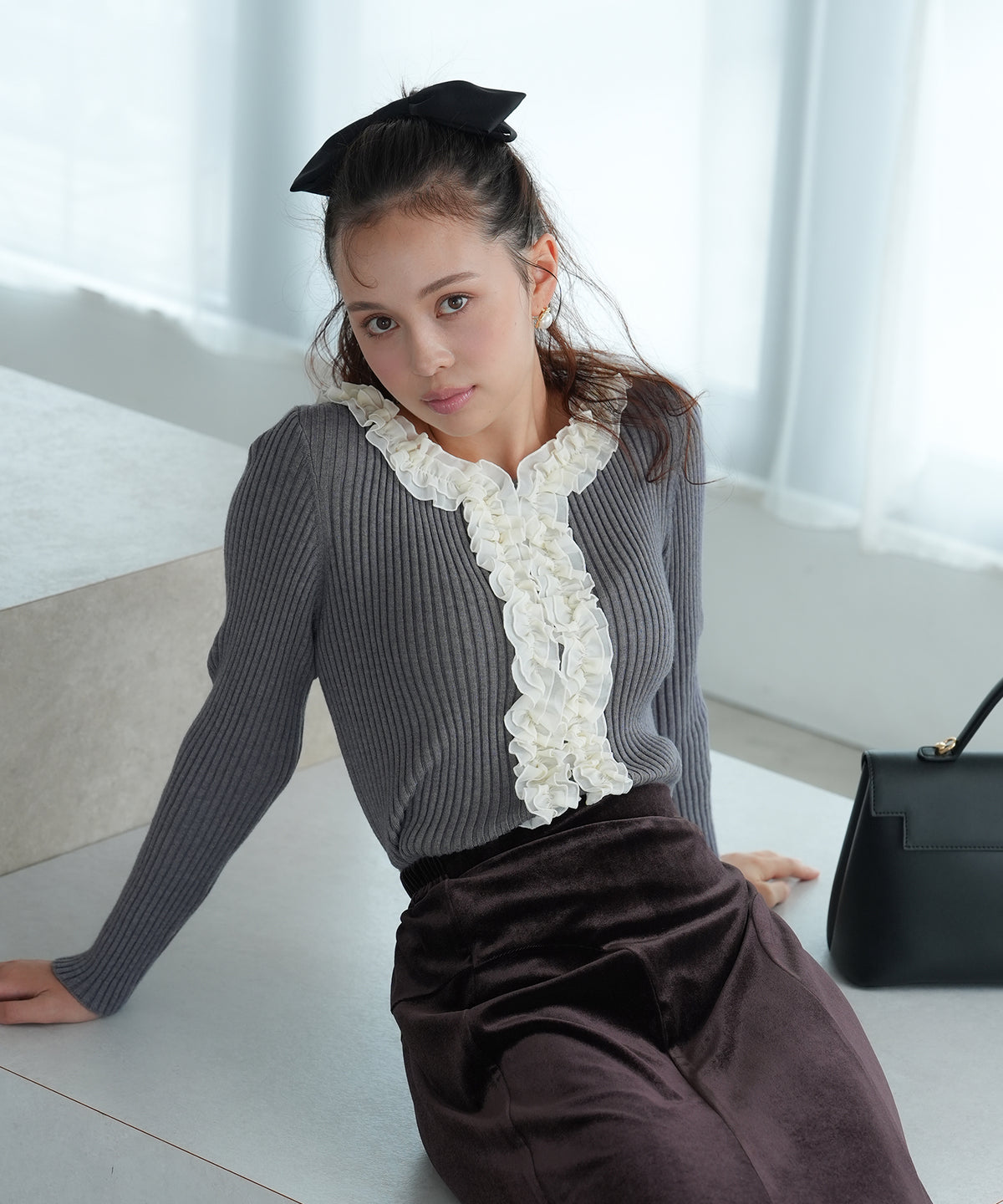 ライトグレー　model：171cm　着用サイズ：M