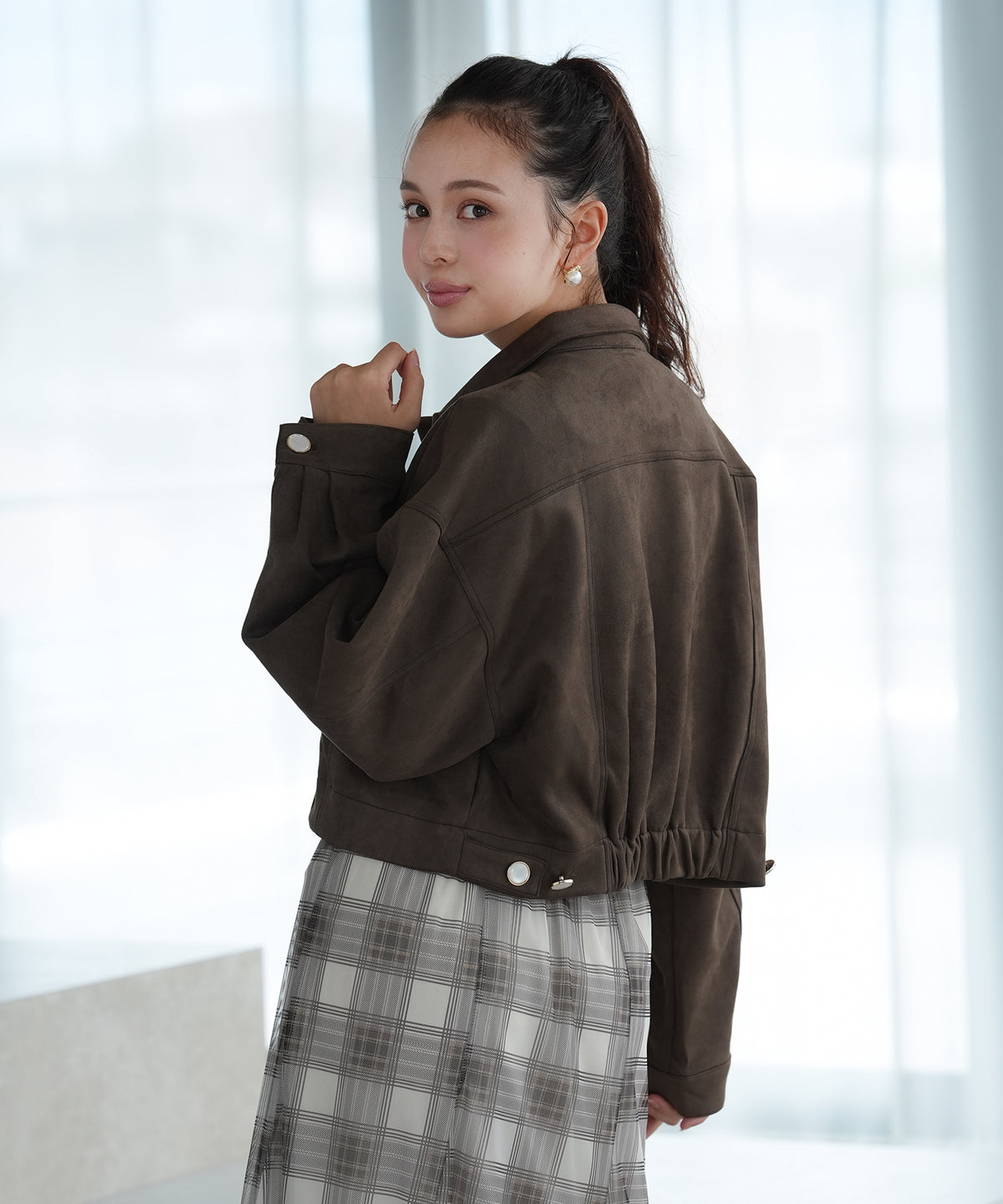 ブラウン　model：171　着用サイズ：M