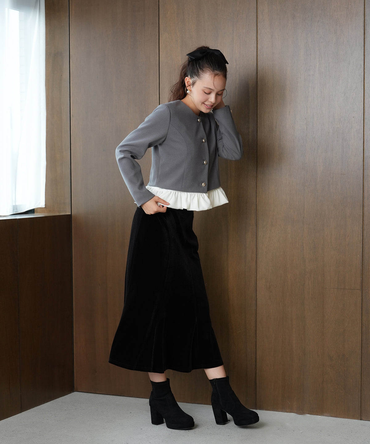ライトグレー model：171cm 着用サイズ：M