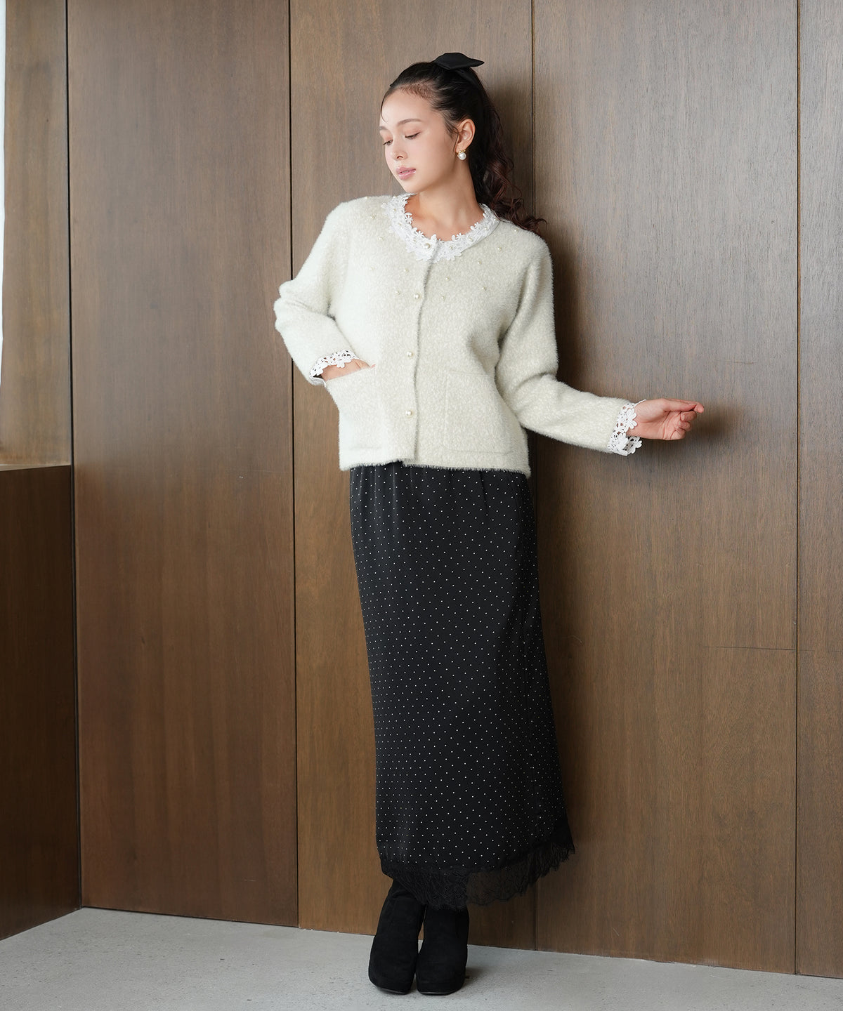 ベージュ model：171cm　着用サイズ：M