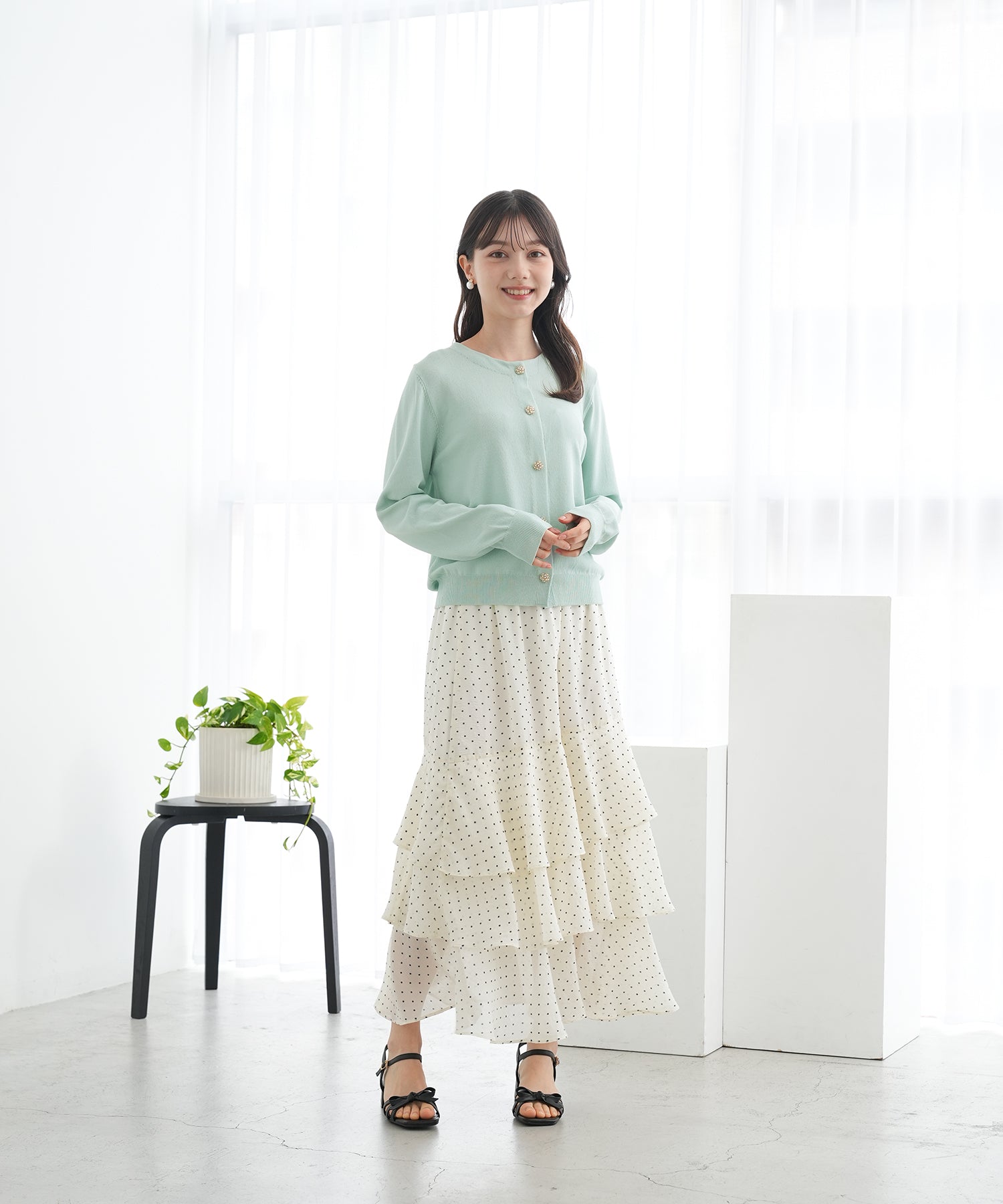 ミント　model:158　着用サイズ：M