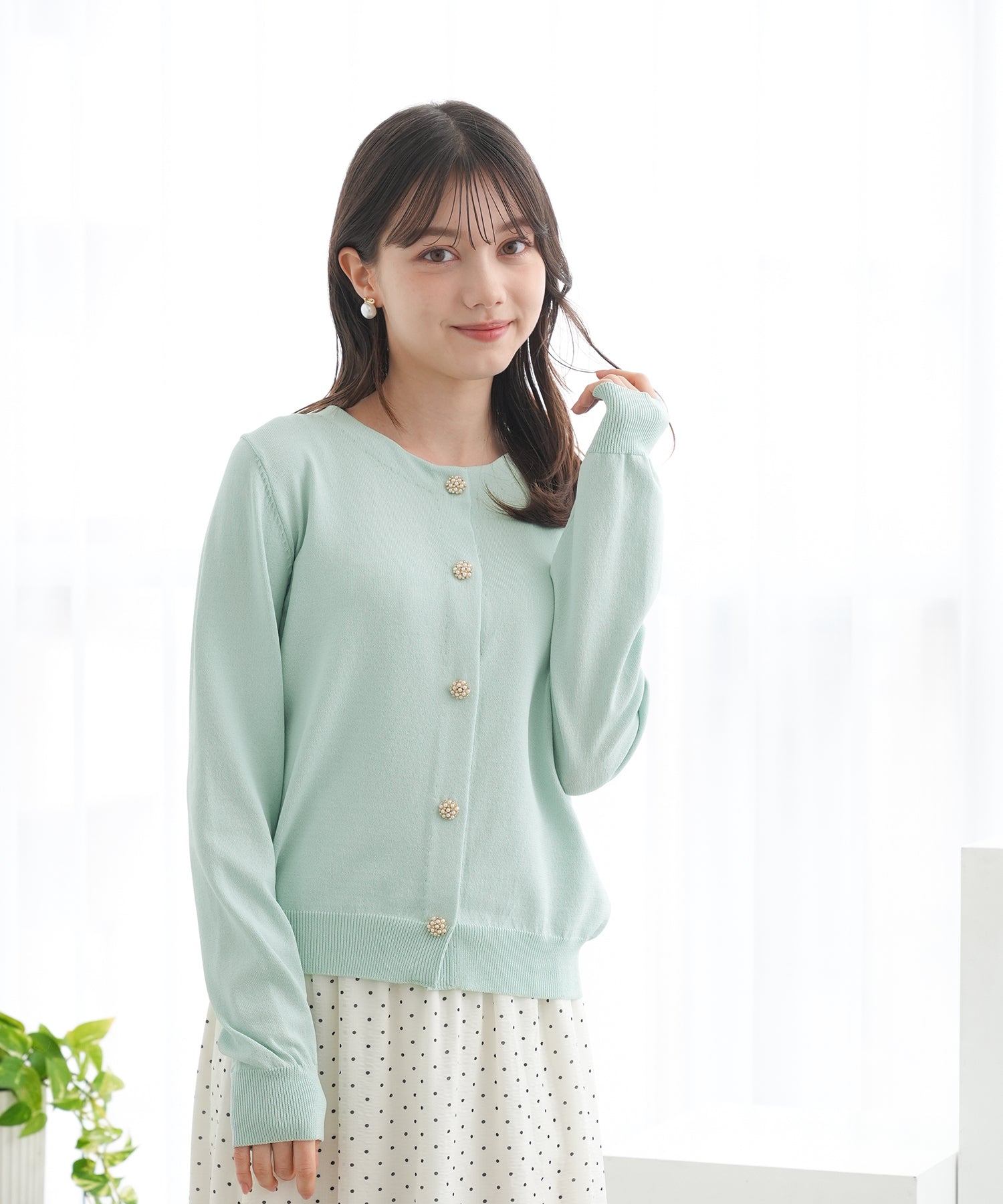 ミント　model:158　着用サイズ：M