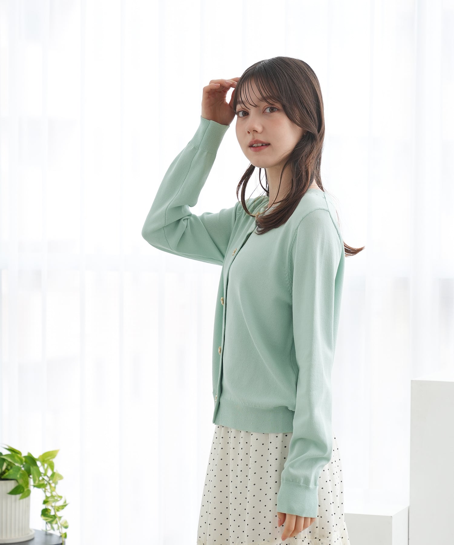 ミント　model:158　着用サイズ：M