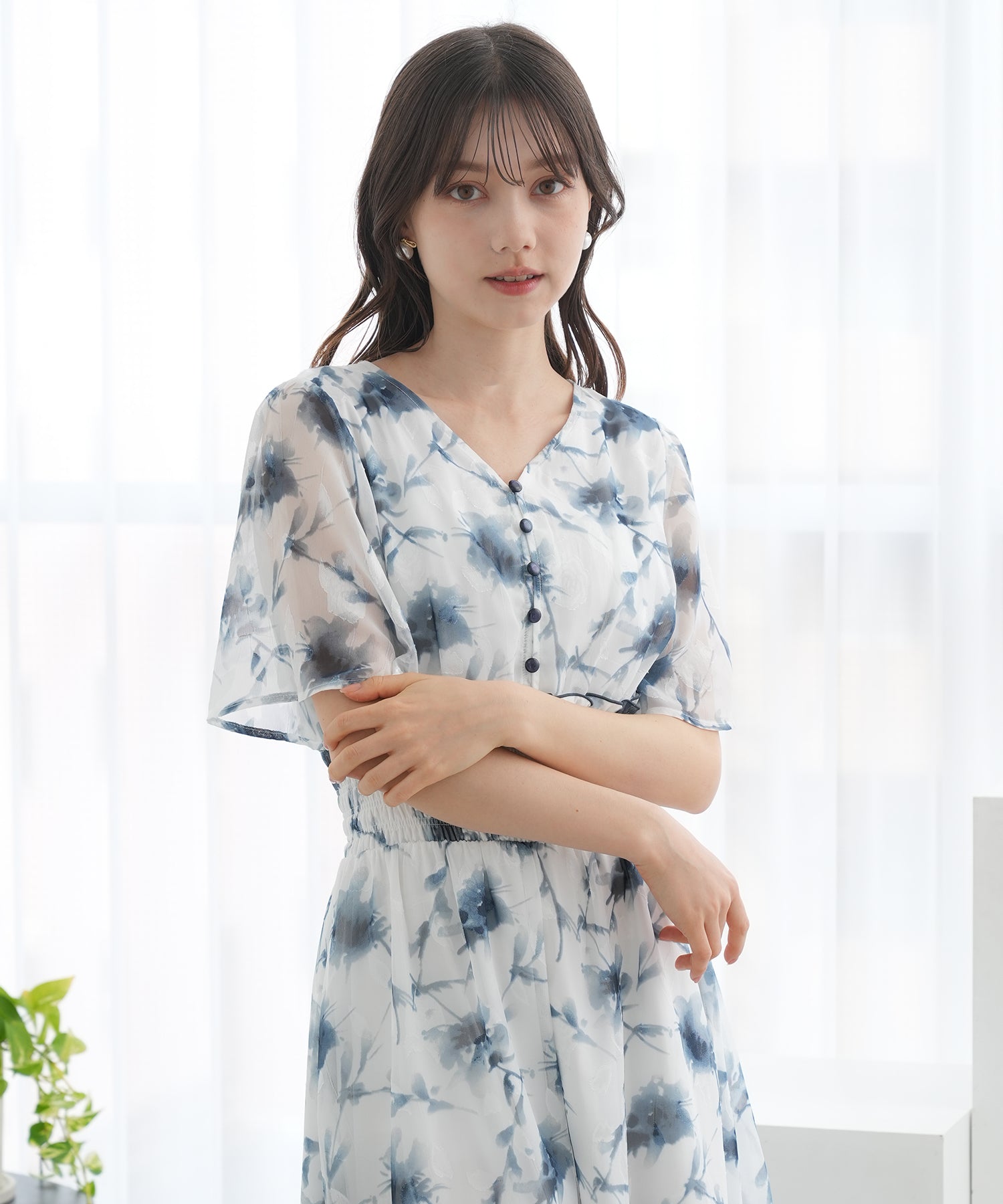 ブルー　model：158　着用サイズ：M