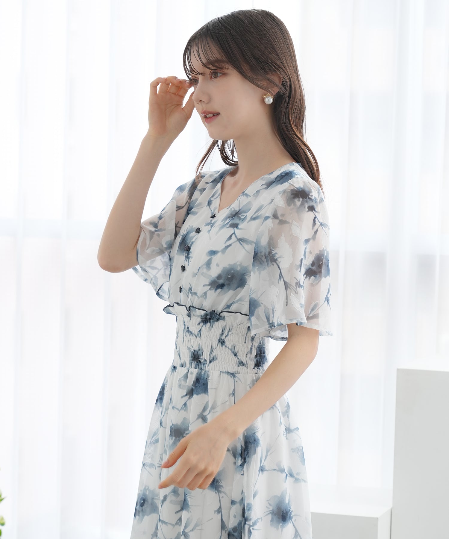 ブルー　model：158　着用サイズ：M