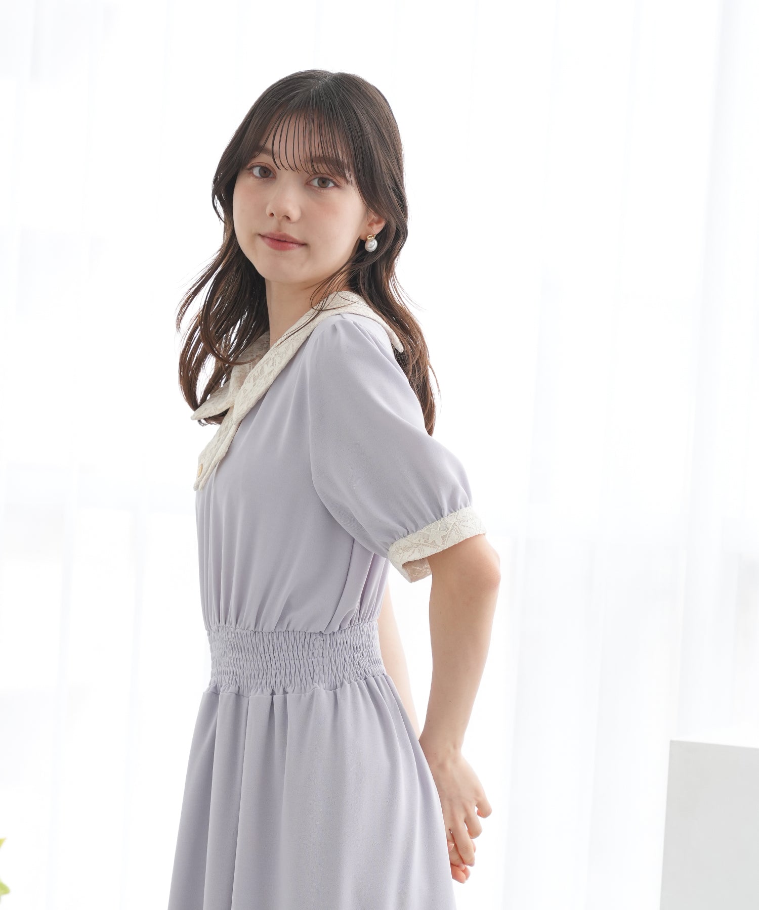 ラベンダー　model:158cm　着用サイズ：M