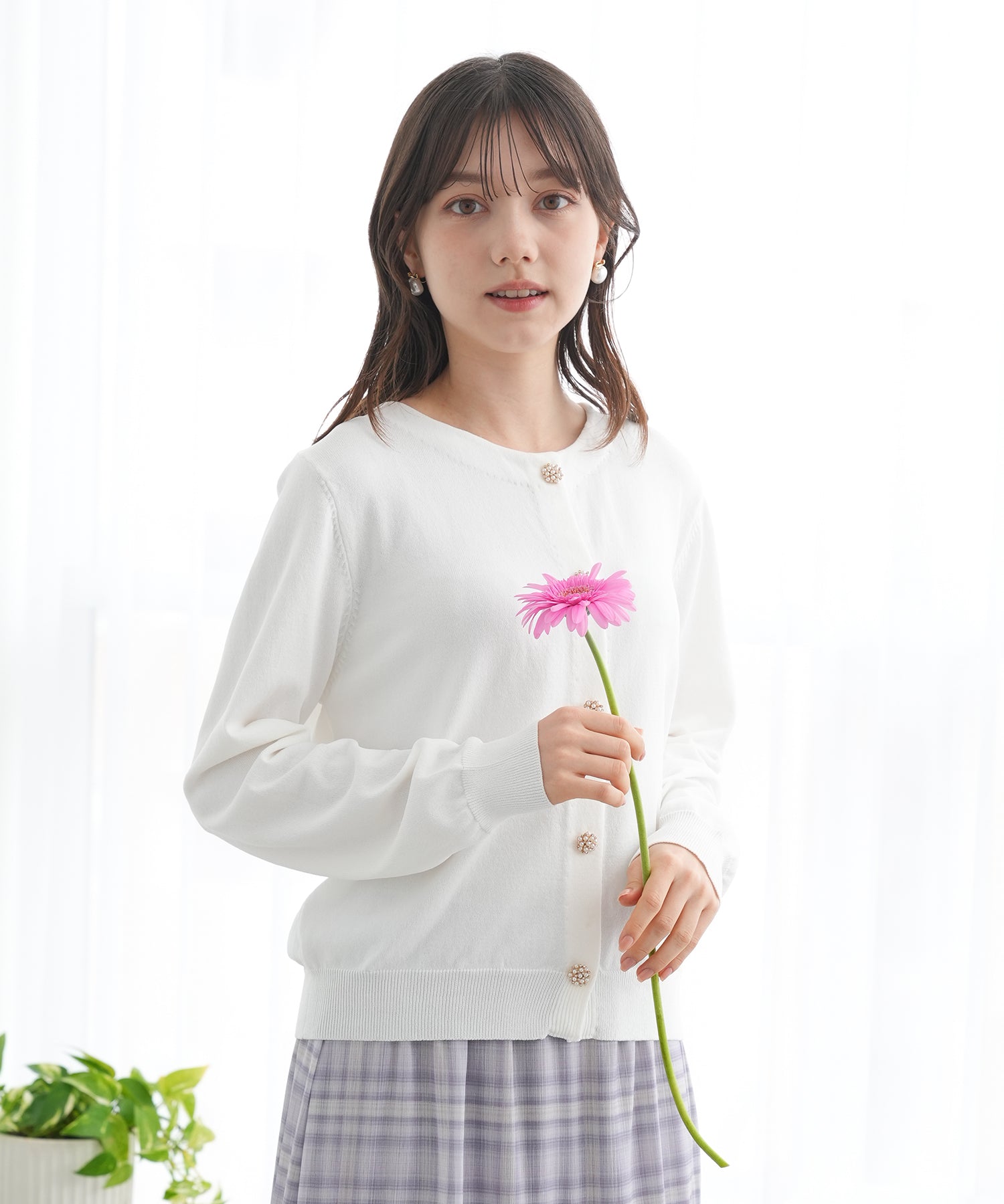 ホワイト　model:158　着用サイズ：M