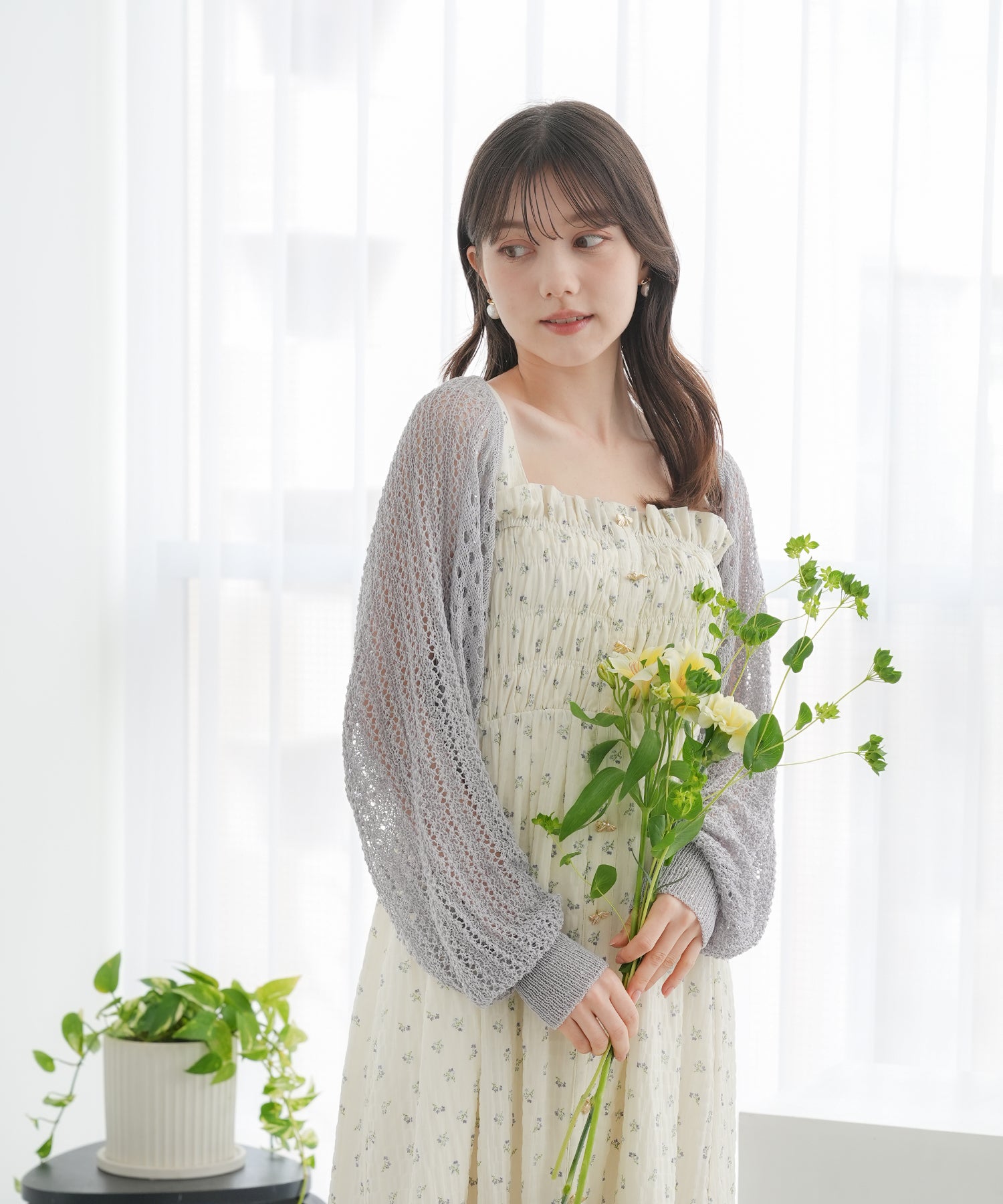 アイボリー　model：158㎝　着用サイズ：M