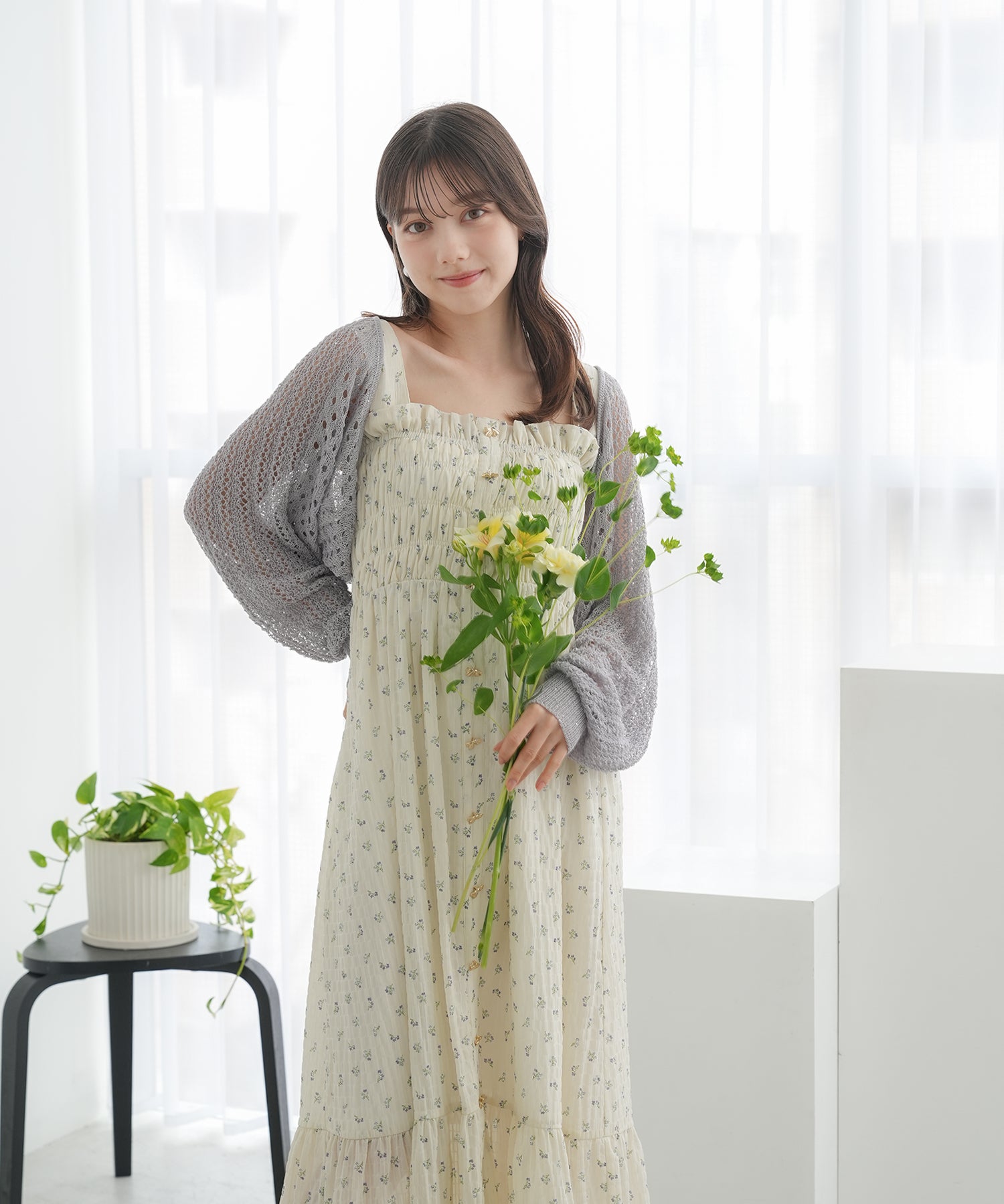 アイボリー　model：158㎝　着用サイズ：M