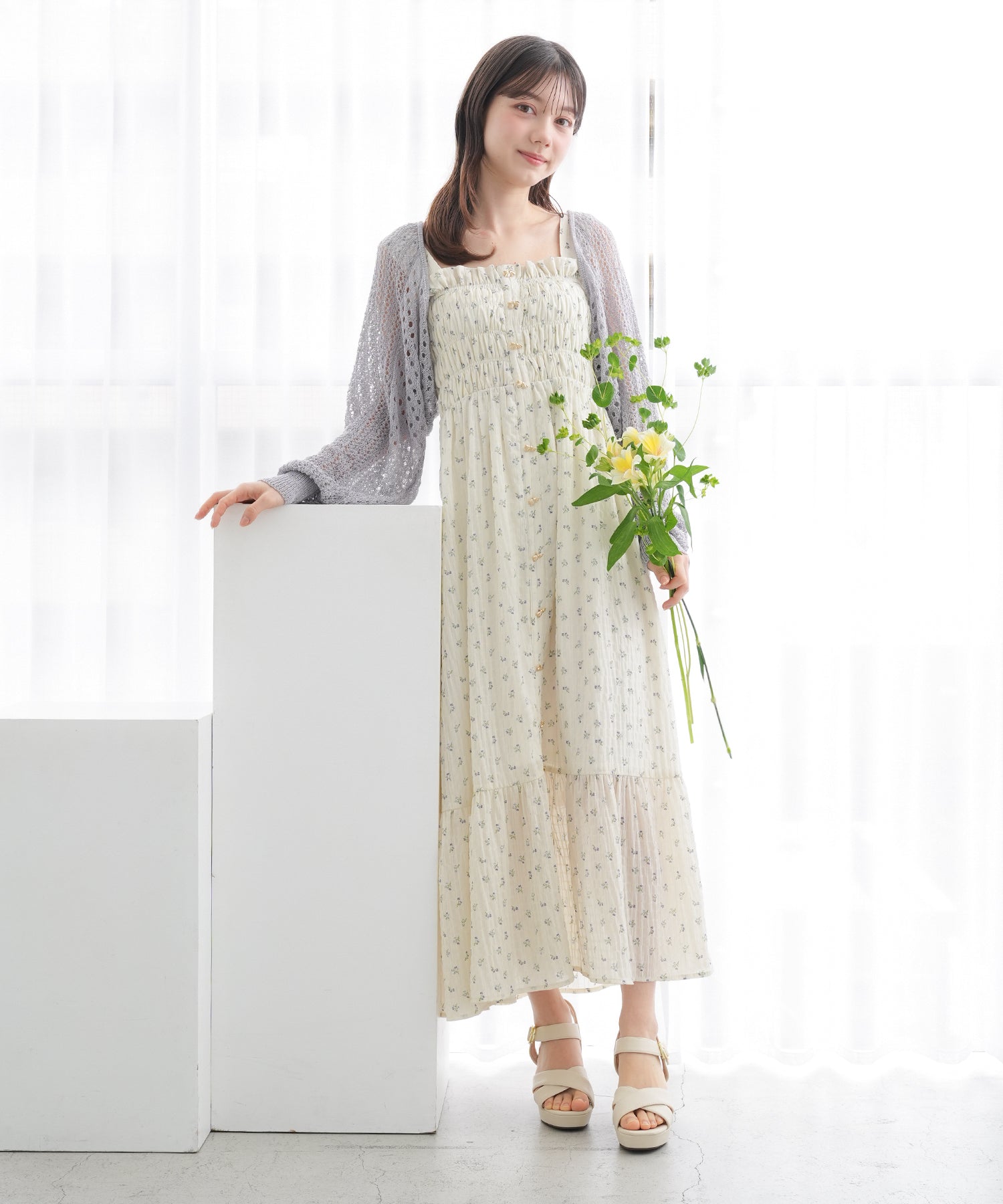 ラベンダー　model：158　着用サイズ：M