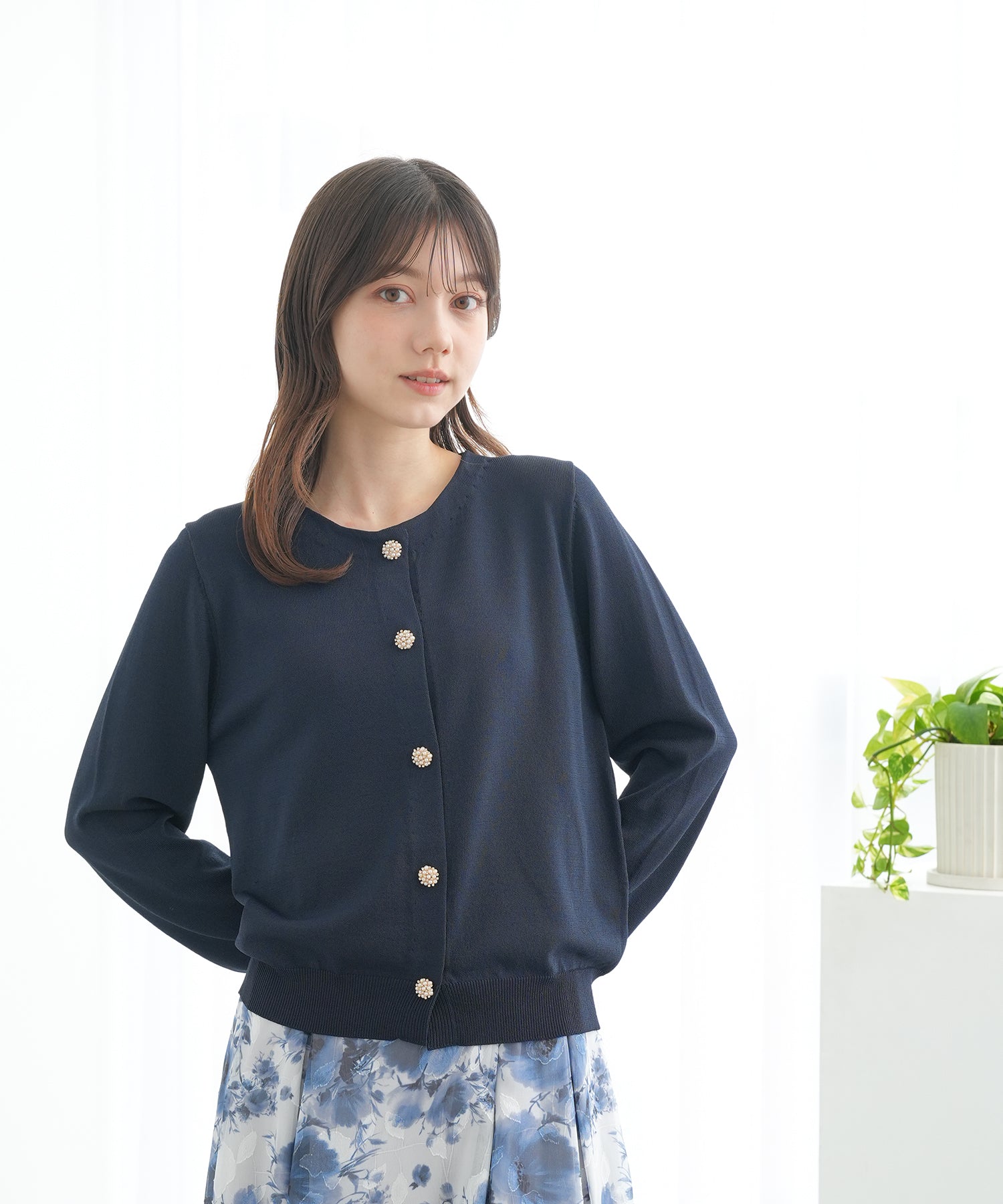 ネイビー　model:158　着用サイズ：M