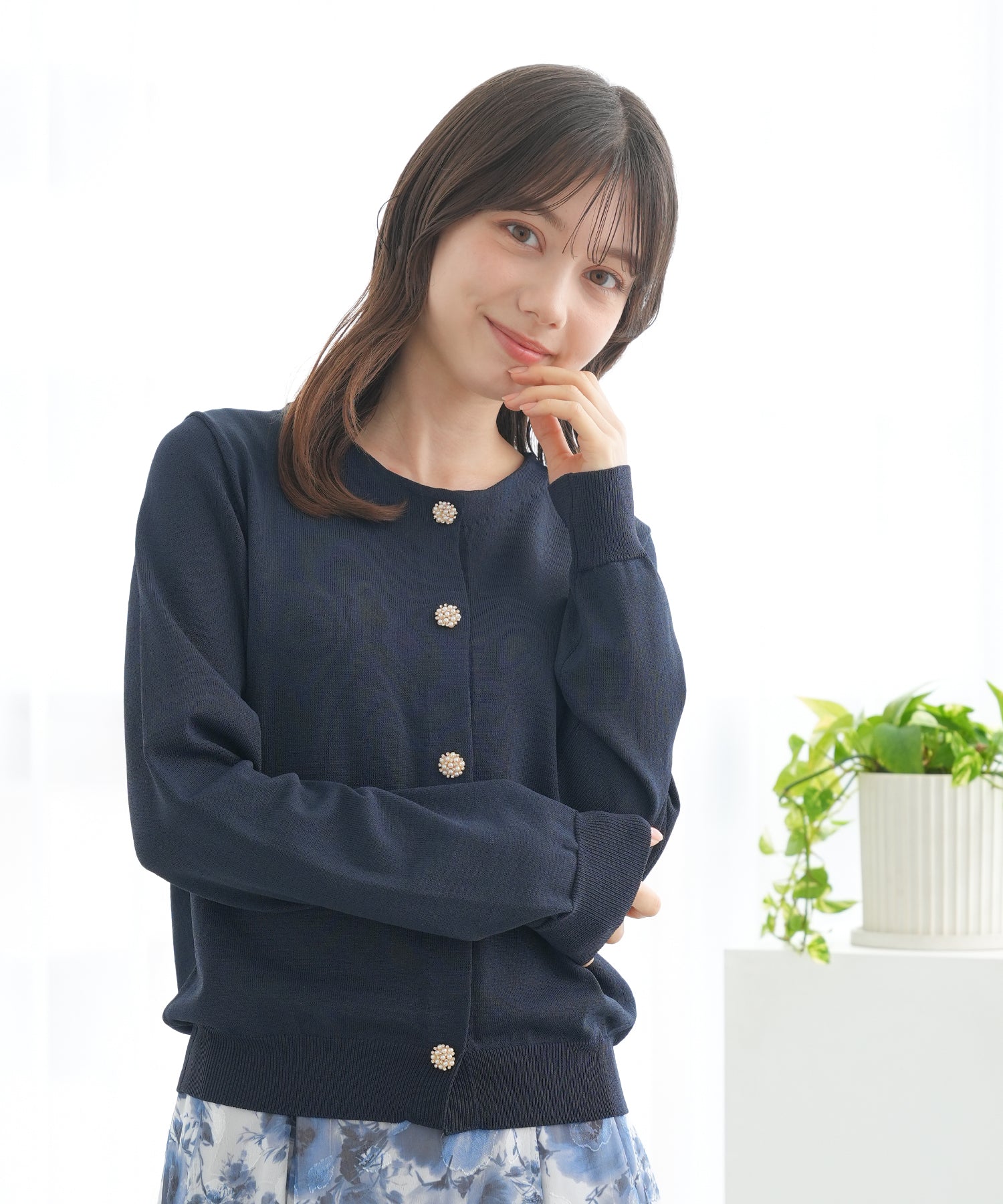 ネイビー　model:158　着用サイズ：M