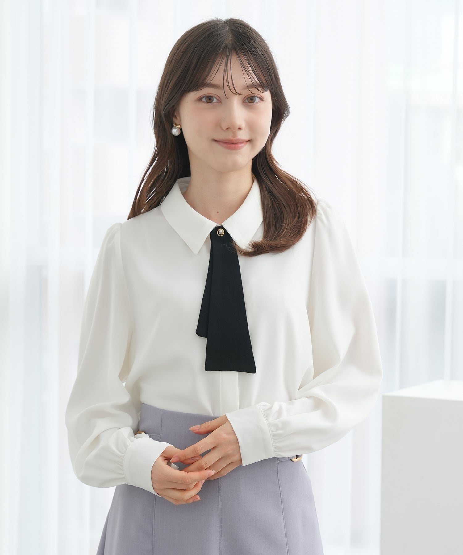 ホワイト　model：158　着用サイズ：M